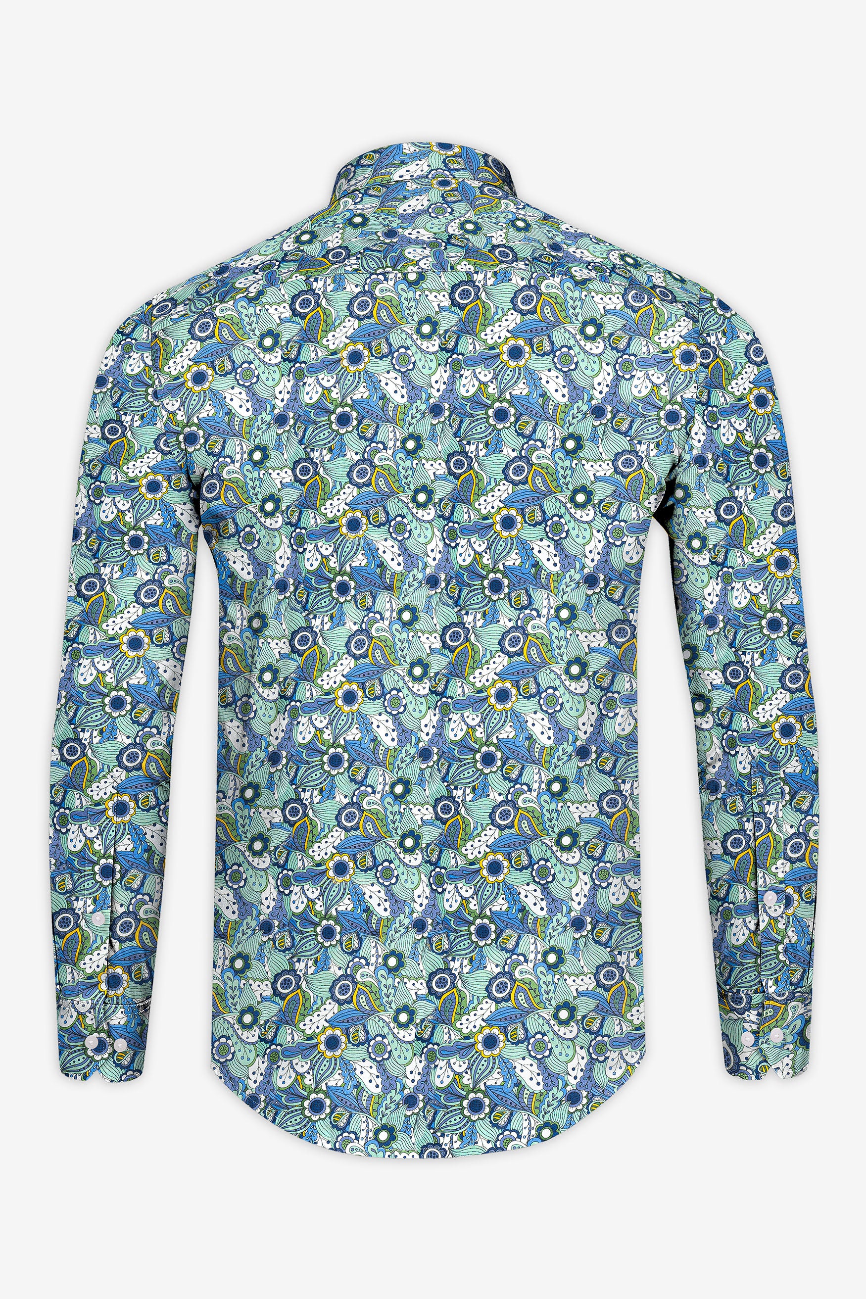 Sinbad Blue Multicolor Floral Printed Subtle Sheen Super Soft Premium Cotton Shirt 12435-M-38, 12435-M-H-38, 12435-M-39, 12435-M-H-39, 12435-M-40, 12435-M-H-40, 12435-M-42, 12435-M-H-42, 12435-M-44, 12435-M-H-44, 12435-M-46, 12435-M-H-46, 12435-M-48, 12435-M-H-48, 12435-M-50, 12435-M-H-50, 12435-M-52, 12435-M-H-52