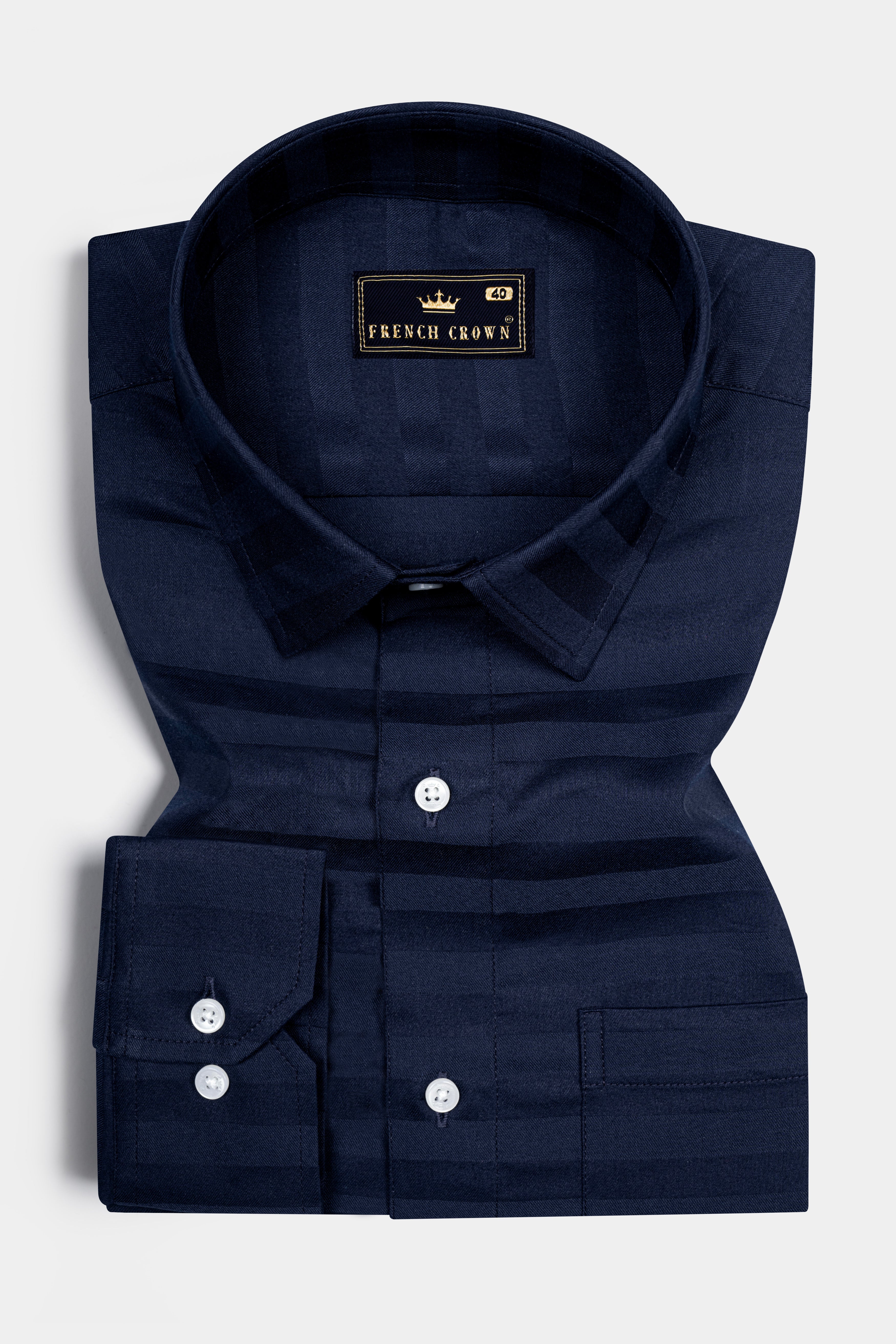 Mirage Blue horizontal striped Dobby Textured Premium Giza Cotton Shirt 12440-38, 12440-H-38, 12440-39, 12440-H-39, 12440-40, 12440-H-40, 12440-42, 12440-H-42, 12440-44, 12440-H-44, 12440-46, 12440-H-46, 12440-48, 12440-H-48, 12440-50, 12440-H-50, 12440-52, 12440-H-52