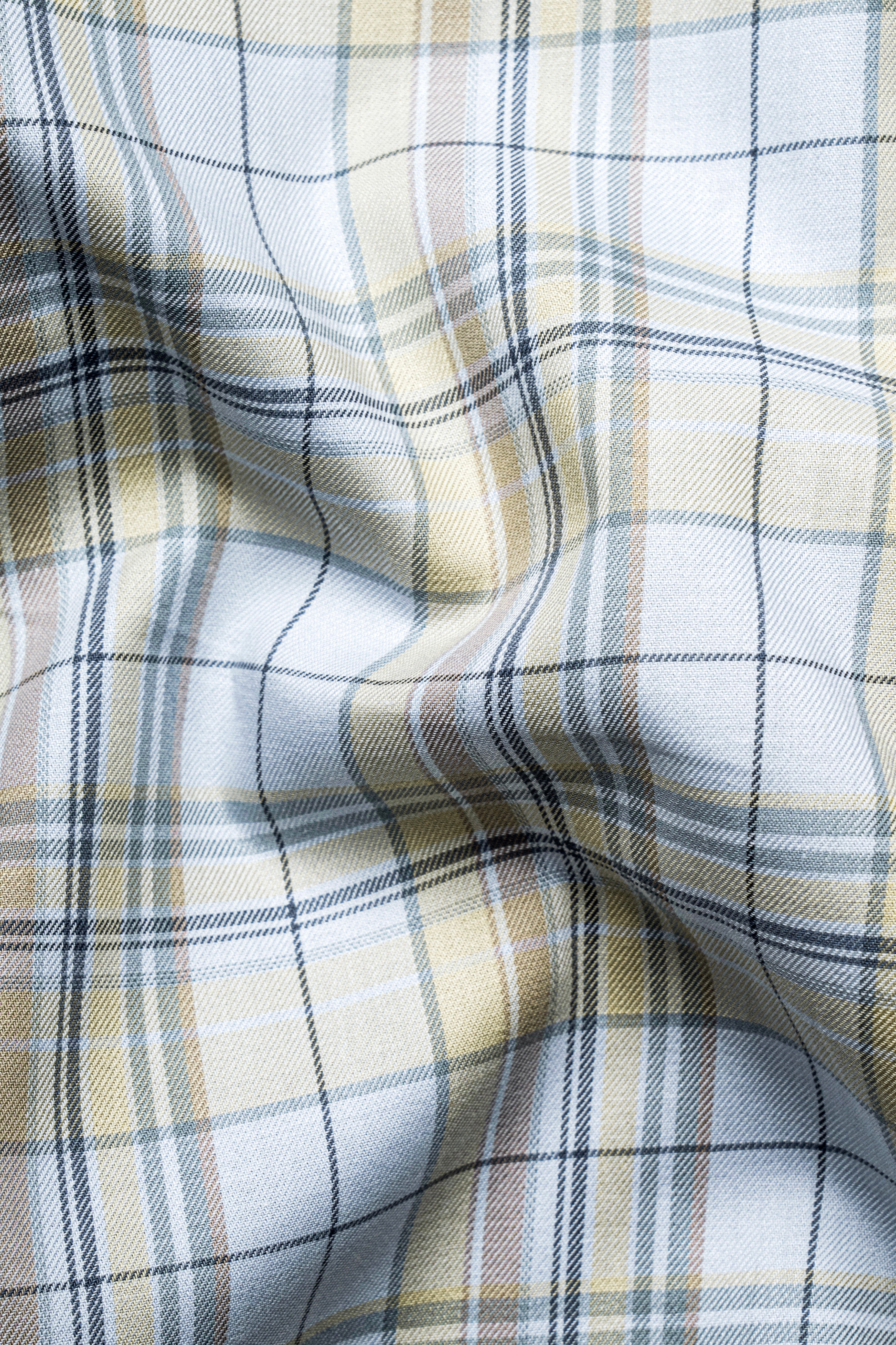 Sky Blue with Maize Khaki Plaid Super Soft Twill Cotton Shirt 12446-M-38, 12446-M-H-38, 12446-M-39, 12446-M-H-39, 12446-M-40, 12446-M-H-40, 12446-M-42, 12446-M-H-42, 12446-M-44, 12446-M-H-44, 12446-M-46, 12446-M-H-46, 12446-M-48, 12446-M-H-48, 12446-M-50, 12446-M-H-50, 12446-M-52, 12446-M-H-52