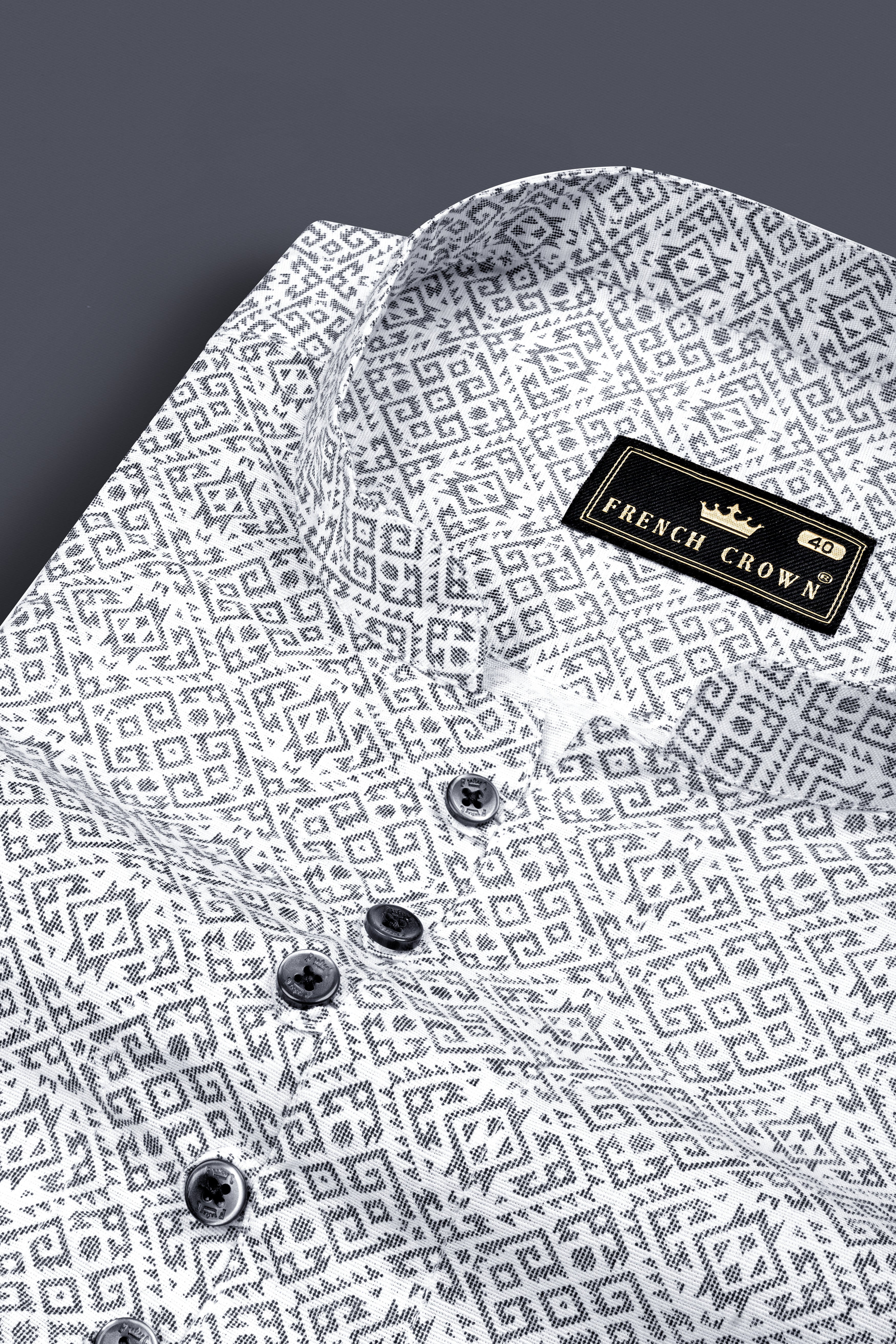 Bright White Abstract Printed Super Soft Premium Cotton Shirt 12453-KS-BLK-38, 12453-KS-BLK-H-38, 12453-KS-BLK-39, 12453-KS-BLK-H-39, 12453-KS-BLK-40, 12453-KS-BLK-H-40, 12453-KS-BLK-42, 12453-KS-BLK-H-42, 12453-KS-BLK-44, 12453-KS-BLK-H-44, 12453-KS-BLK-46, 12453-KS-BLK-H-46, 12453-KS-BLK-48, 12453-KS-BLK-H-48, 12453-KS-BLK-50, 12453-KS-BLK-H-50, 12453-KS-BLK-52, 12453-KS-BLK-H-52