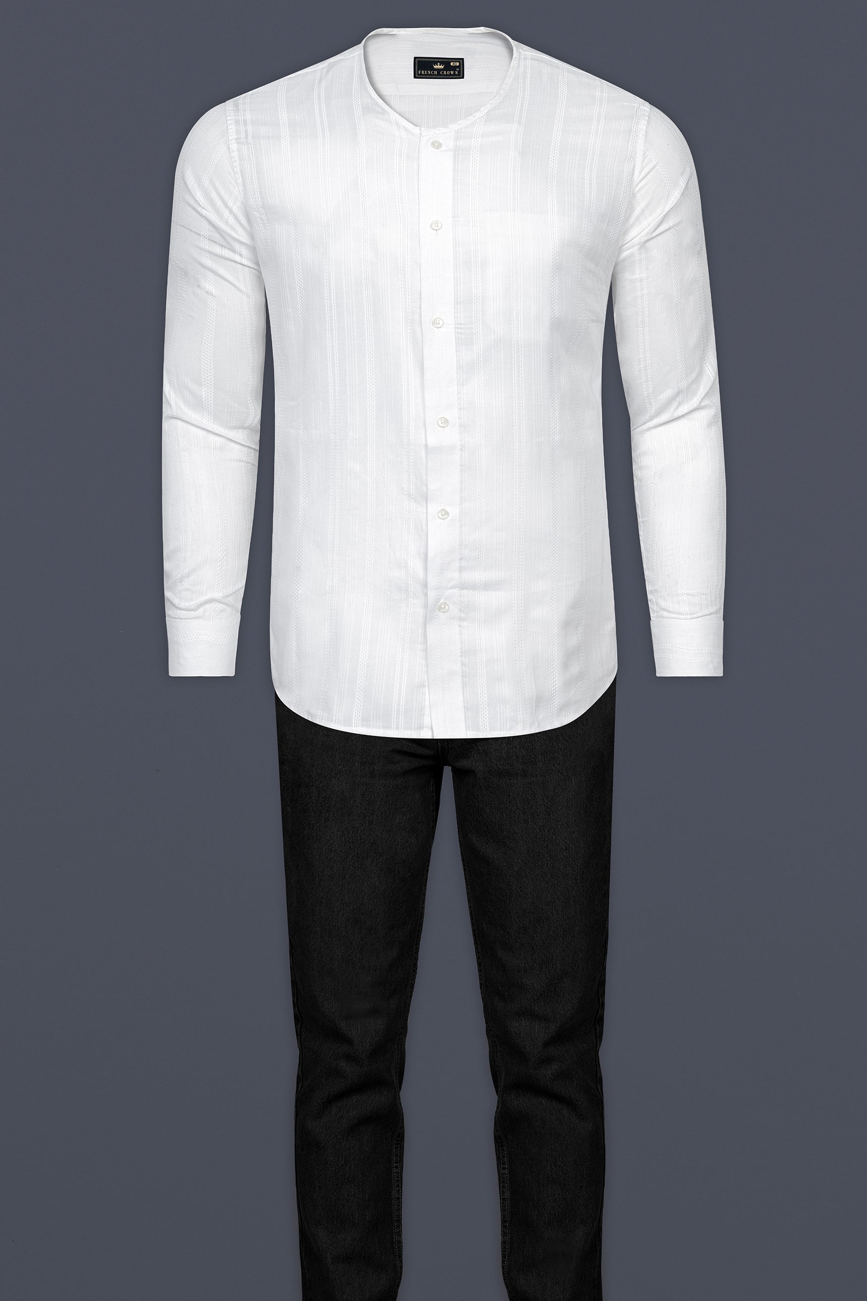 Bright White Dobby Textured Premium Cotton Shirt 12481-WOC-P547-38, 12481-WOC-P547-H-38, 12481-WOC-P547-39, 12481-WOC-P547-H-39, 12481-WOC-P547-40, 12481-WOC-P547-H-40, 12481-WOC-P547-42, 12481-WOC-P547-H-42, 12481-WOC-P547-44, 12481-WOC-P547-H-44, 12481-WOC-P547-46, 12481-WOC-P547-H-46, 12481-WOC-P547-48, 12481-WOC-P547-H-48, 12481-WOC-P547-50, 12481-WOC-P547-H-50, 12481-WOC-P547-52, 12481-WOC-P547-H-52