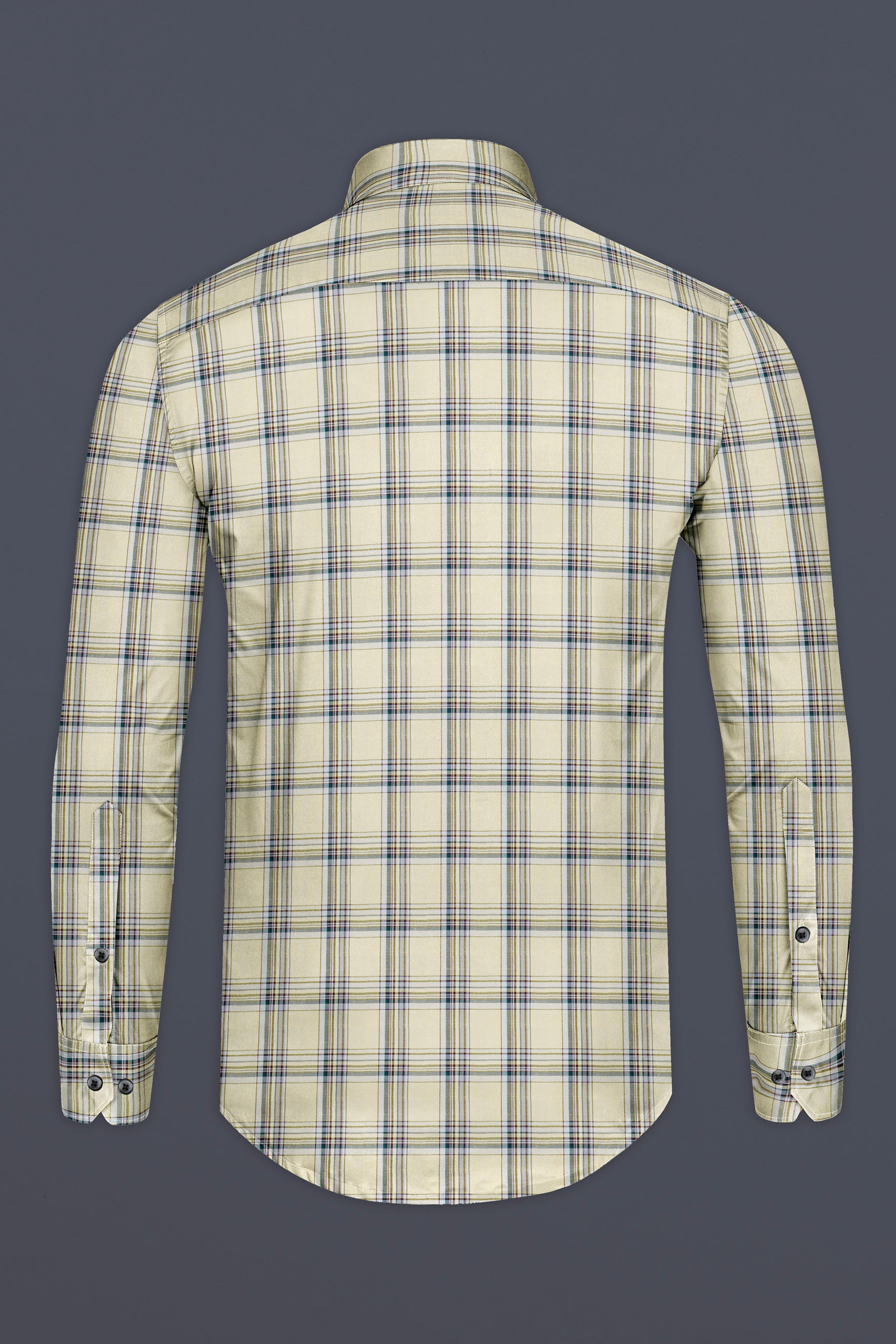 Periglacial Cream Plaid Twill Premium Cotton Shirt 12504-BLK-38, 12504-BLK-H-38, 12504-BLK-39, 12504-BLK-H-39, 12504-BLK-40, 12504-BLK-H-40, 12504-BLK-42, 12504-BLK-H-42, 12504-BLK-44, 12504-BLK-H-44, 12504-BLK-46, 12504-BLK-H-46, 12504-BLK-48, 12504-BLK-H-48, 12504-BLK-50, 12504-BLK-H-50, 12504-BLK-52, 12504-BLK-H-52