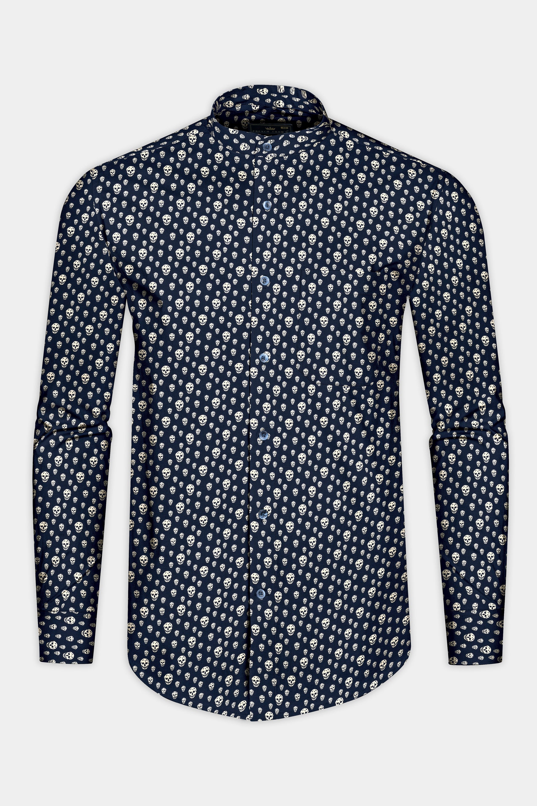 Mirage Blue with Beige Skull Printed Poplin Giza Cotton Shirt 12517-M-BLE-38, 12517-M-BLE-H-38, 12517-M-BLE-39, 12517-M-BLE-H-39, 12517-M-BLE-40, 12517-M-BLE-H-40, 12517-M-BLE-42, 12517-M-BLE-H-42, 12517-M-BLE-44, 12517-M-BLE-H-44, 12517-M-BLE-46, 12517-M-BLE-H-46, 12517-M-BLE-48, 12517-M-BLE-H-48, 12517-M-BLE-50, 12517-M-BLE-H-50, 12517-M-BLE-52, 12517-M-BLE-H-52