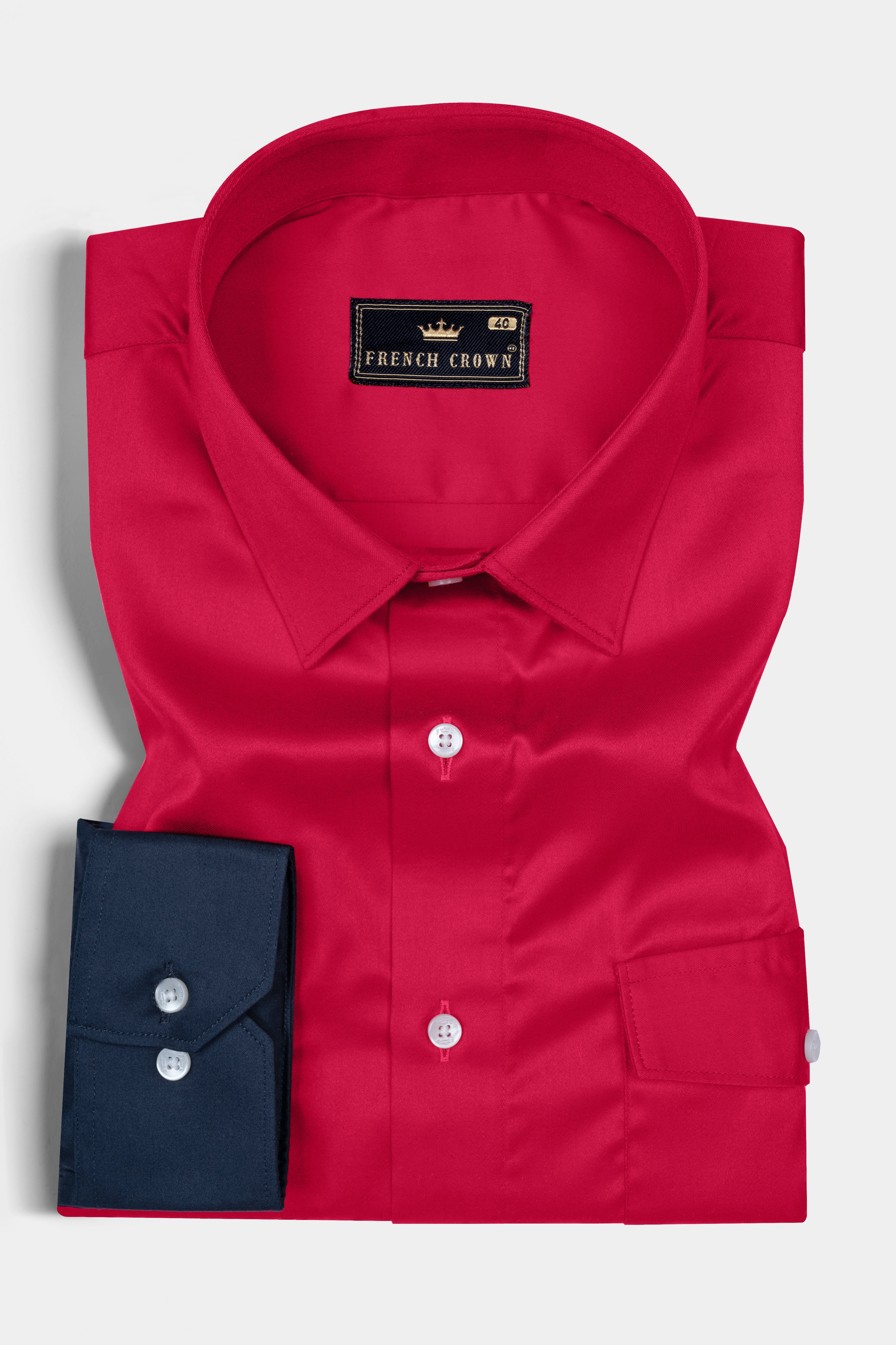 Shiraz Red with Catalina Blue and Ebony Blue Super Soft Premium Cotton Designer Shirt 12519-P484-38, 12519-P484-H-38, 12519-P484-39, 12519-P484-H-39, 12519-P484-40, 12519-P484-H-40, 12519-P484-42, 12519-P484-H-42, 12519-P484-44, 12519-P484-H-44, 12519-P484-46, 12519-P484-H-46, 12519-P484-48, 12519-P484-H-48, 12519-P484-50, 12519-P484-H-50, 12519-P484-52, 12519-P484-H-52