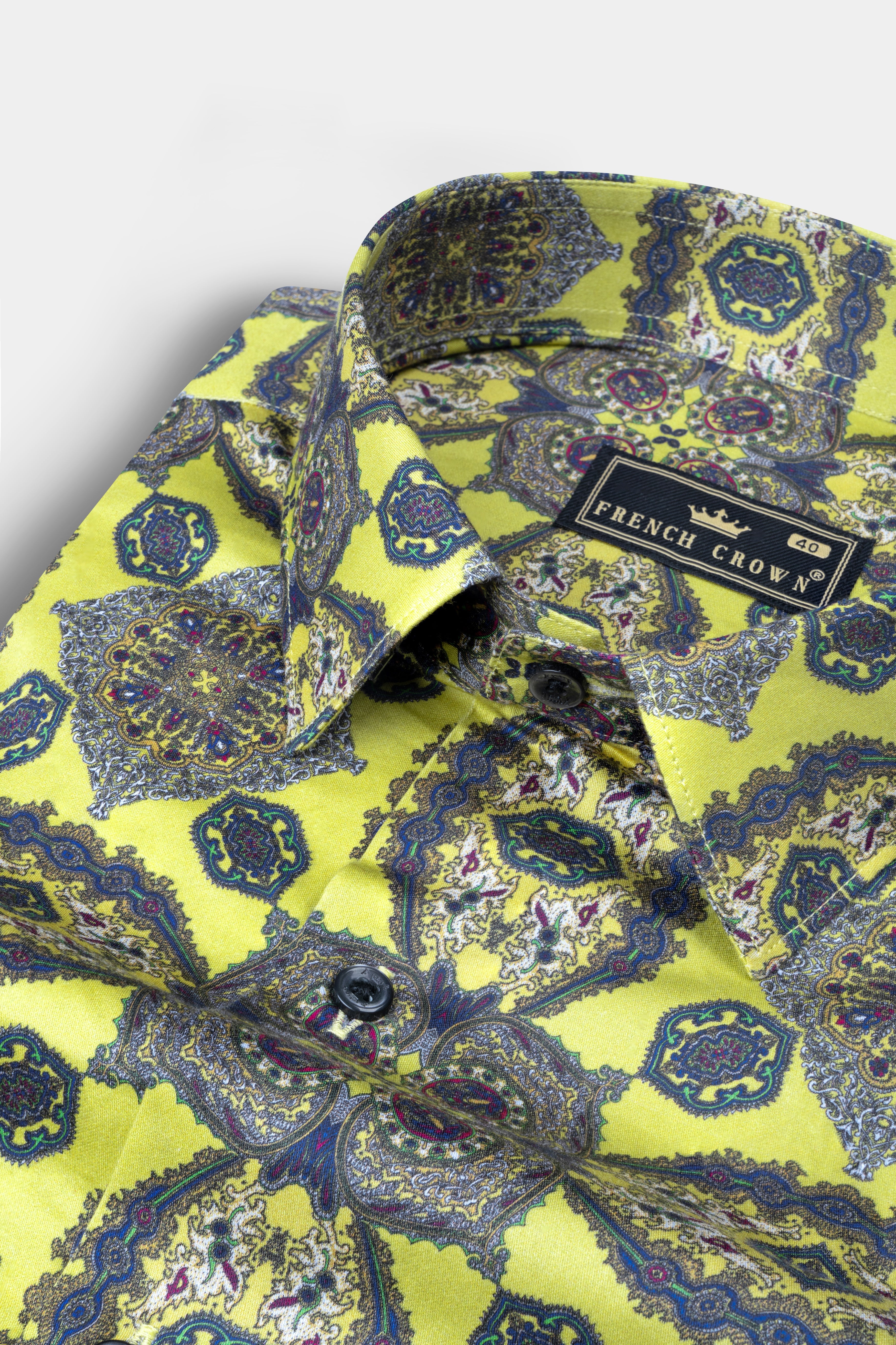 Primrose Yellow with Cobalt Blue Printed Super Soft Premium Cotton Shirt 12520-BLE-38, 12520-BLE-H-38, 12520-BLE-39, 12520-BLE-H-39, 12520-BLE-40, 12520-BLE-H-40, 12520-BLE-42, 12520-BLE-H-42, 12520-BLE-44, 12520-BLE-H-44, 12520-BLE-46, 12520-BLE-H-46, 12520-BLE-48, 12520-BLE-H-48, 12520-BLE-50, 12520-BLE-H-50, 12520-BLE-52, 12520-BLE-H-52