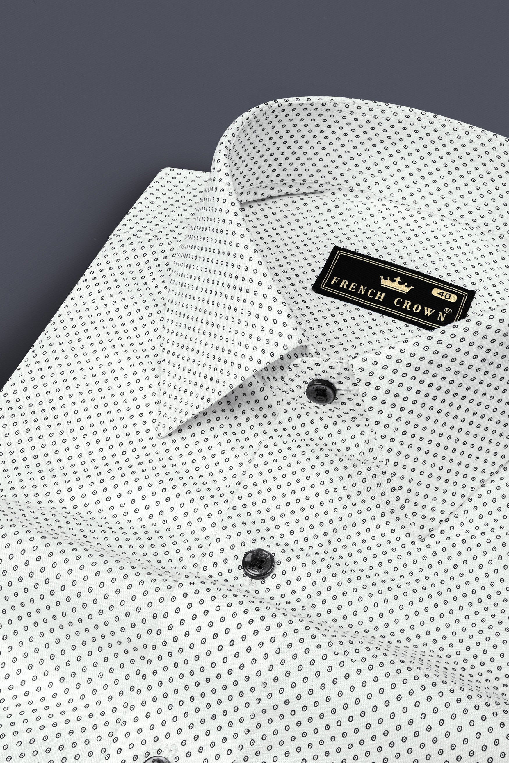 Bright White Printed Lightweight Cotton Shirt 12535-BLK-38, 12535-BLK-H-38, 12535-BLK-39, 12535-BLK-H-39, 12535-BLK-40, 12535-BLK-H-40, 12535-BLK-42, 12535-BLK-H-42, 12535-BLK-44, 12535-BLK-H-44, 12535-BLK-46, 12535-BLK-H-46, 12535-BLK-48, 12535-BLK-H-48, 12535-BLK-50, 12535-BLK-H-50, 12535-BLK-52, 12535-BLK-H-52