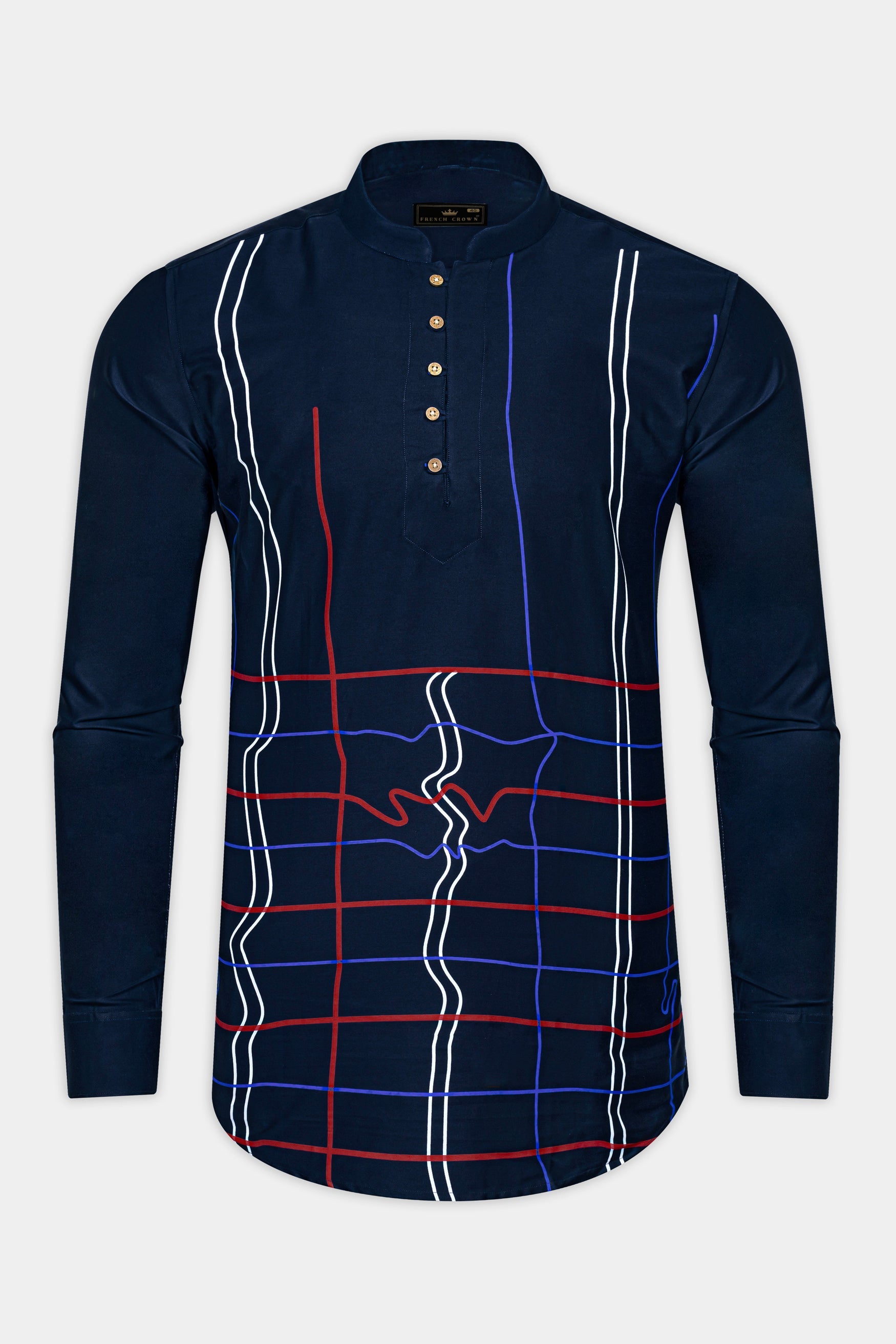 Ebony Blue Multicolor Stripes Printed Super Soft Premium Kurta Shirt 12540-KS-38, 12540-KS-H-38, 12540-KS-39, 12540-KS-H-39, 12540-KS-40, 12540-KS-H-40, 12540-KS-42, 12540-KS-H-42, 12540-KS-44, 12540-KS-H-44, 12540-KS-46, 12540-KS-H-46, 12540-KS-48, 12540-KS-H-48, 12540-KS-50, 12540-KS-H-50, 12540-KS-52, 12540-KS-H-52