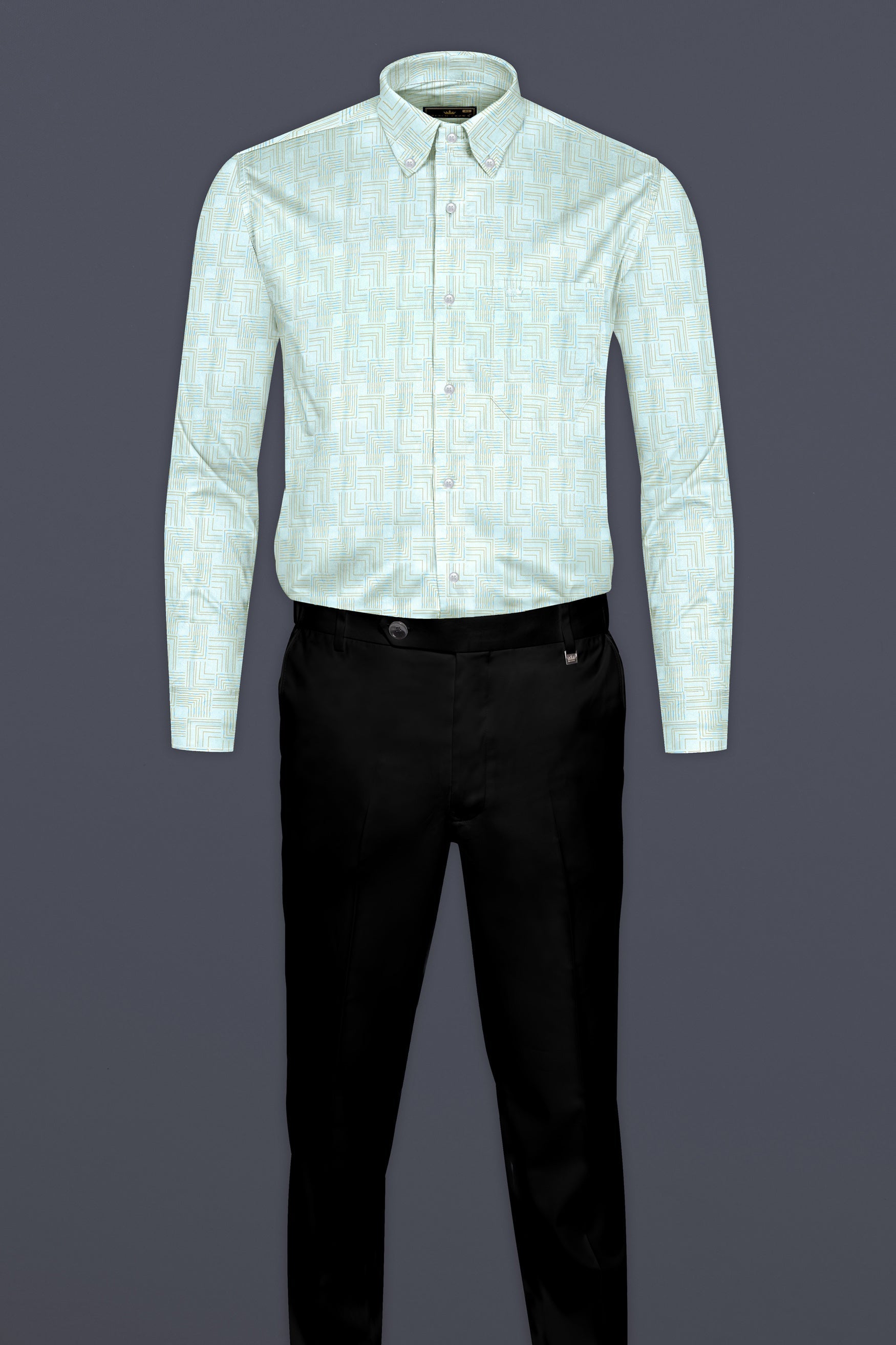 Mable Blue with Brandy Brown Abstract Lines Printed Subtle Sheen Super Soft Premium Cotton Shirt 12541-BD-38, 12541-BD-H-38, 12541-BD-39, 12541-BD-H-39, 12541-BD-40, 12541-BD-H-40, 12541-BD-42, 12541-BD-H-42, 12541-BD-44, 12541-BD-H-44, 12541-BD-46, 12541-BD-H-46, 12541-BD-48, 12541-BD-H-48, 12541-BD-50, 12541-BD-H-50, 12541-BD-52, 12541-BD-H-52