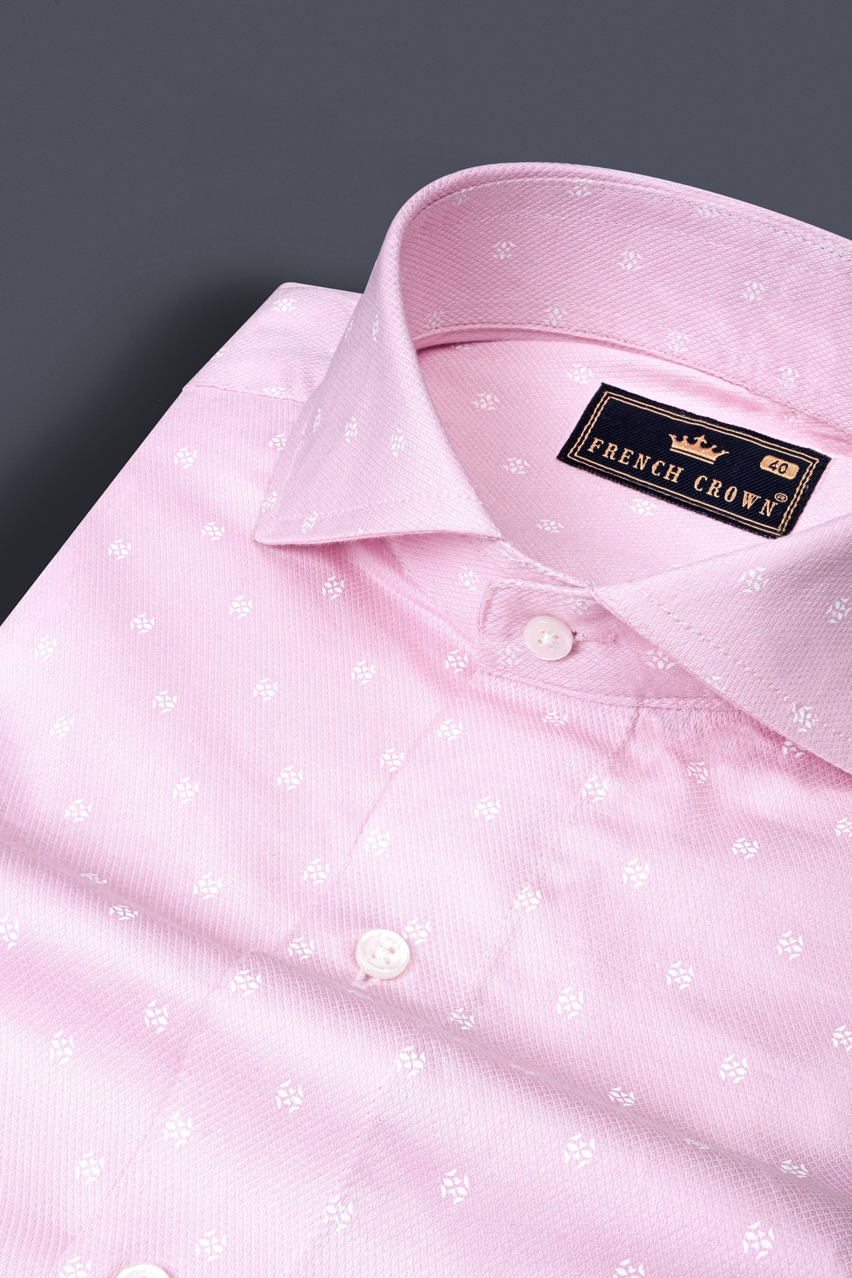 Pastel Pink Dobby textured Premium Giza Cotton Shirt 12544-CA-38, 12544-CA-H-38, 12544-CA-39, 12544-CA-H-39, 12544-CA-40, 12544-CA-H-40, 12544-CA-42, 12544-CA-H-42, 12544-CA-44, 12544-CA-H-44, 12544-CA-46, 12544-CA-H-46, 12544-CA-48, 12544-CA-H-48, 12544-CA-50, 12544-CA-H-50, 12544-CA-52, 12544-CA-H-52