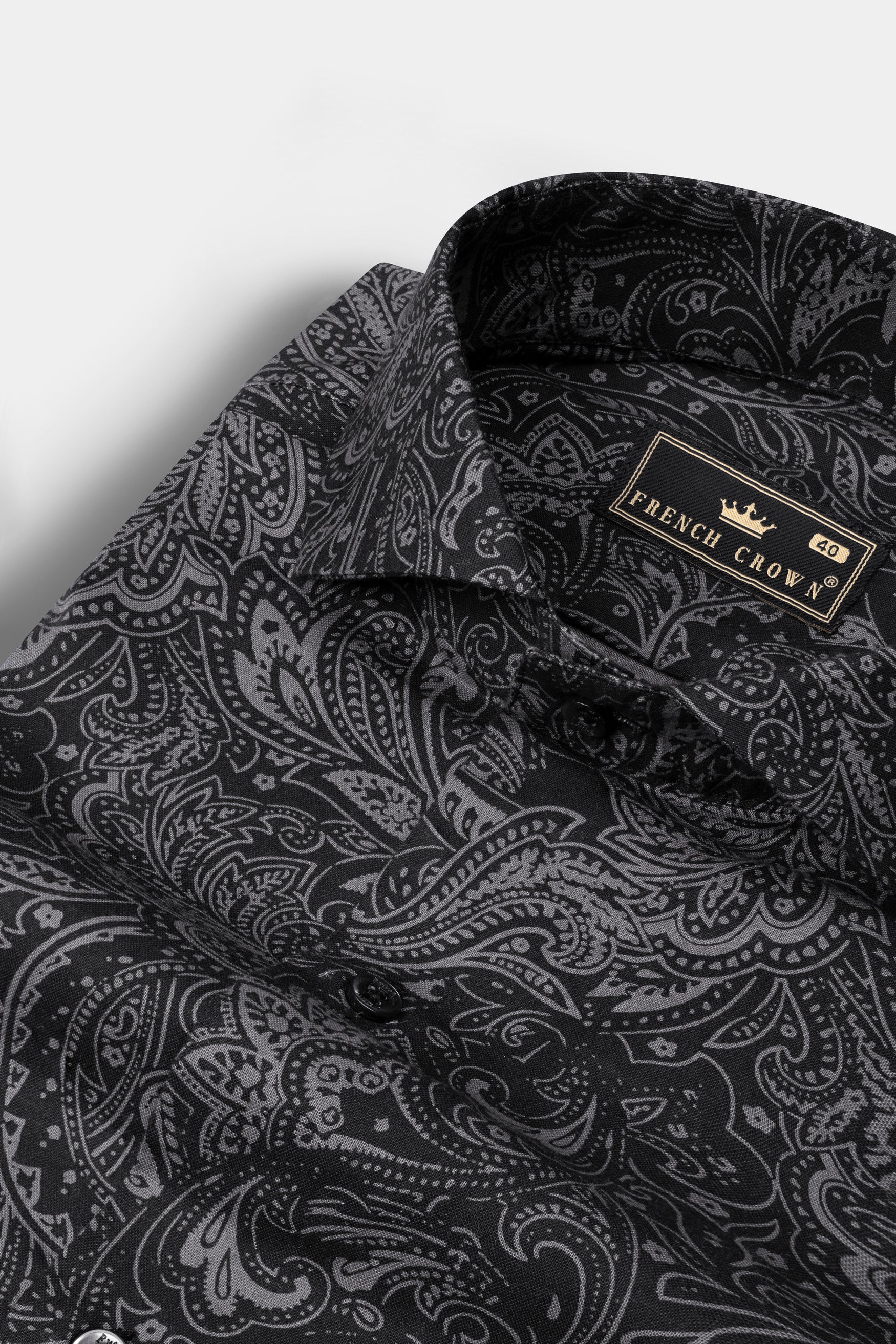 Shark Black Printed lightweight poplin Giza Cotton Shirt 12545-CA-BLK-38, 12545-CA-BLK-H-38, 12545-CA-BLK-39, 12545-CA-BLK-H-39, 12545-CA-BLK-40, 12545-CA-BLK-H-40, 12545-CA-BLK-42, 12545-CA-BLK-H-42, 12545-CA-BLK-44, 12545-CA-BLK-H-44, 12545-CA-BLK-46, 12545-CA-BLK-H-46, 12545-CA-BLK-48, 12545-CA-BLK-H-48, 12545-CA-BLK-50, 12545-CA-BLK-H-50, 12545-CA-BLK-52, 12545-CA-BLK-H-52