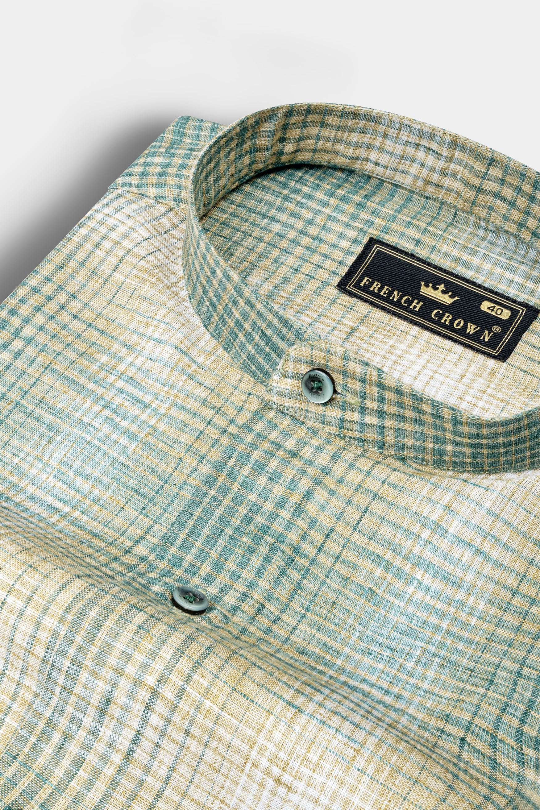 Horizon blue and Hillary Cream Checkered Luxuries Linen Shirt 12547-M-GR-38, 12547-M-GR-H-38, 12547-M-GR-39, 12547-M-GR-H-39, 12547-M-GR-40, 12547-M-GR-H-40, 12547-M-GR-42, 12547-M-GR-H-42, 12547-M-GR-44, 12547-M-GR-H-44, 12547-M-GR-46, 12547-M-GR-H-46, 12547-M-GR-48, 12547-M-GR-H-48, 12547-M-GR-50, 12547-M-GR-H-50, 12547-M-GR-52, 12547-M-GR-H-52
