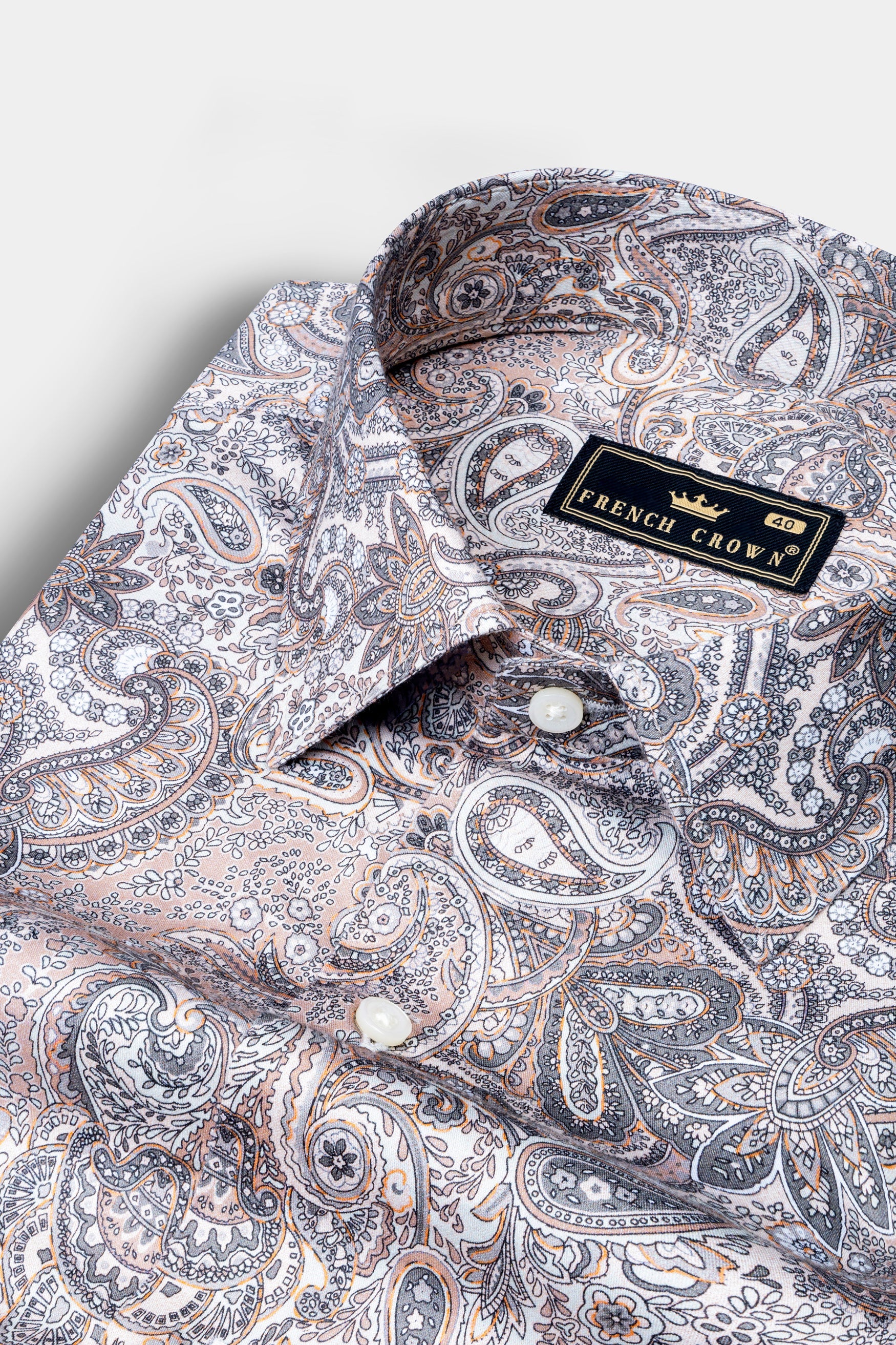 Eunry Pink Paisley Printed Super Soft Premium Giza Cotton Shirt 12554-38, 12554-H-38, 12554-39, 12554-H-39, 12554-40, 12554-H-40, 12554-42, 12554-H-42, 12554-44, 12554-H-44, 12554-46, 12554-H-46, 12554-48, 12554-H-48, 12554-50, 12554-H-50, 12554-52, 12554-H-52