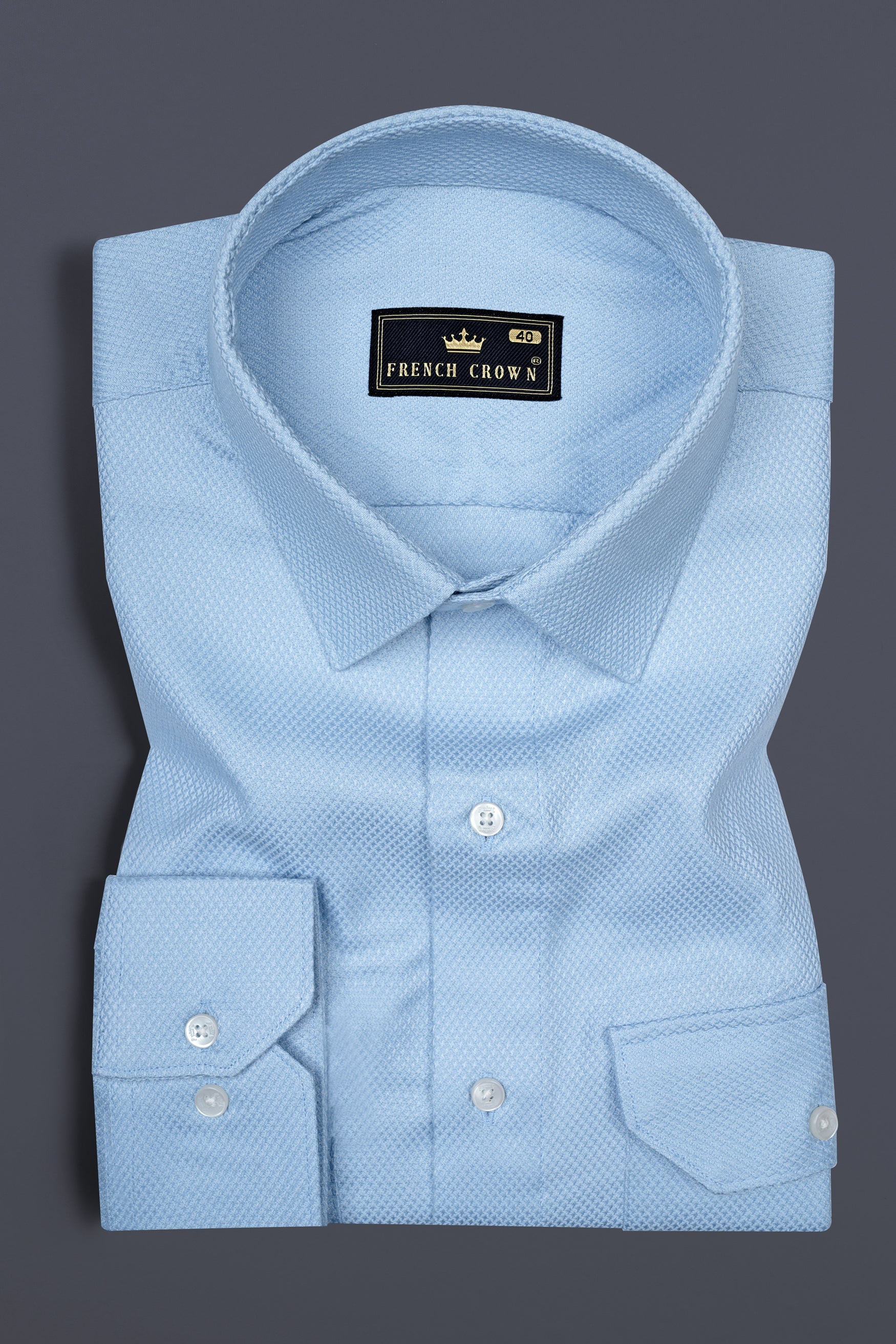 Pigeon Post Blue Dobby Textured Premium Giza Cotton Designer Shirt 12610-FP-38, 12610-FP-H-38, 12610-FP-39, 12610-FP-H-39, 12610-FP-40, 12610-FP-H-40, 12610-FP-42, 12610-FP-H-42, 12610-FP-44, 12610-FP-H-44, 12610-FP-46, 12610-FP-H-46, 12610-FP-48, 12610-FP-H-48, 12610-FP-50, 12610-FP-H-50, 12610-FP-52, 12610-FP-H-52