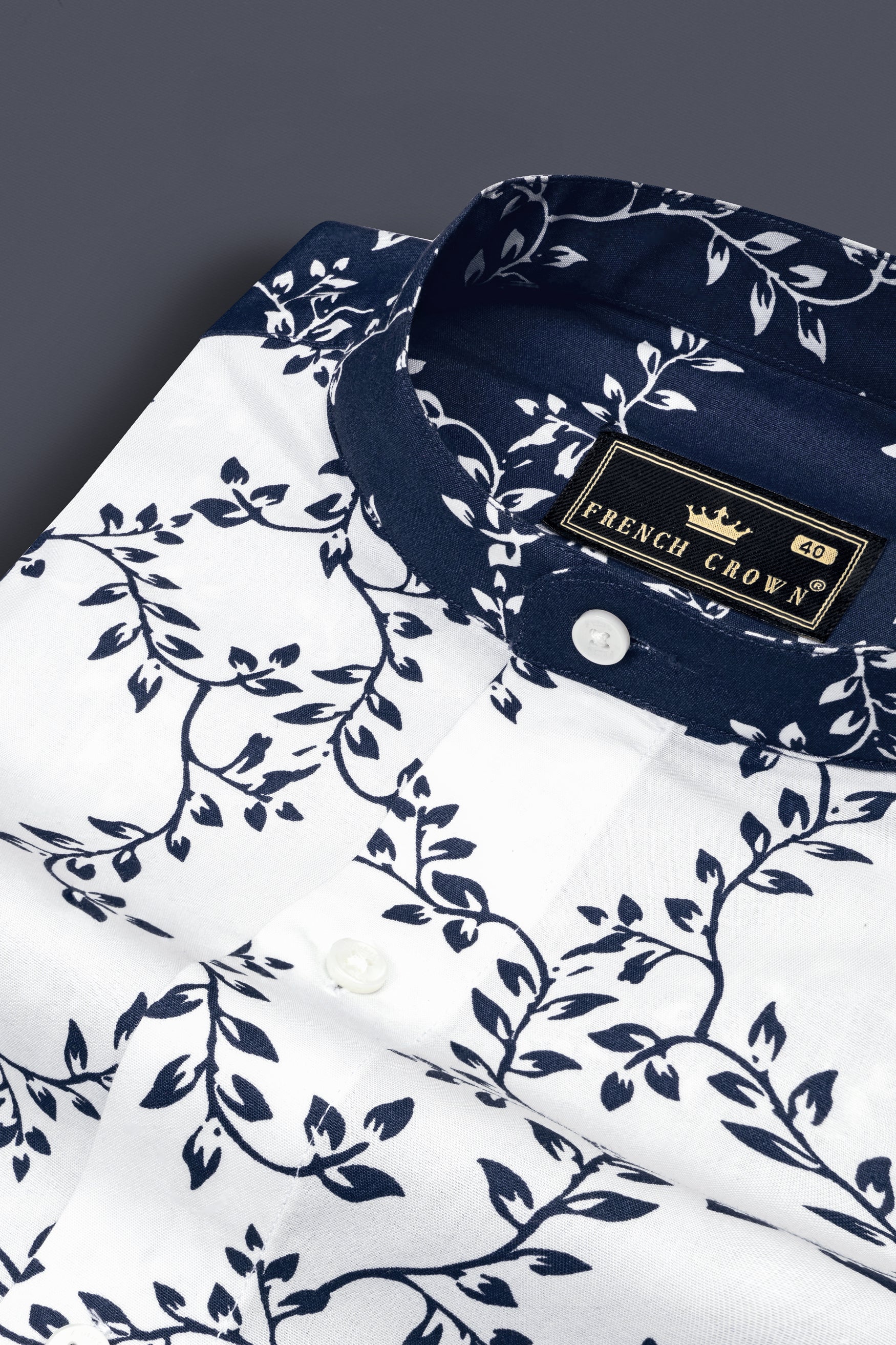 Bright White and Mirage Blue Leaves Printed Poplin Giza Cotton Shirt 12618-M-38, 12618-M-H-38, 12618-M-39, 12618-M-H-39, 12618-M-40, 12618-M-H-40, 12618-M-42, 12618-M-H-42, 12618-M-44, 12618-M-H-44, 12618-M-46, 12618-M-H-46, 12618-M-48, 12618-M-H-48, 12618-M-50, 12618-M-H-50, 12618-M-52, 12618-M-H-52