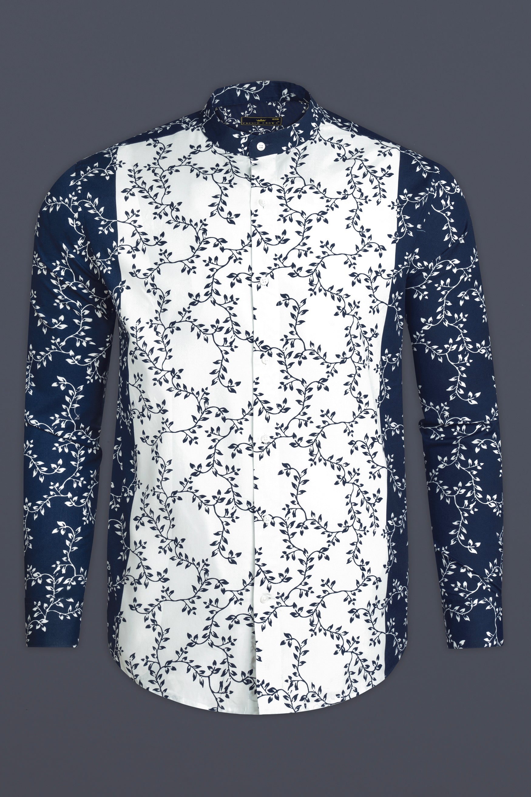Bright White and Mirage Blue Leaves Printed Poplin Giza Cotton Shirt 12618-M-38, 12618-M-H-38, 12618-M-39, 12618-M-H-39, 12618-M-40, 12618-M-H-40, 12618-M-42, 12618-M-H-42, 12618-M-44, 12618-M-H-44, 12618-M-46, 12618-M-H-46, 12618-M-48, 12618-M-H-48, 12618-M-50, 12618-M-H-50, 12618-M-52, 12618-M-H-52