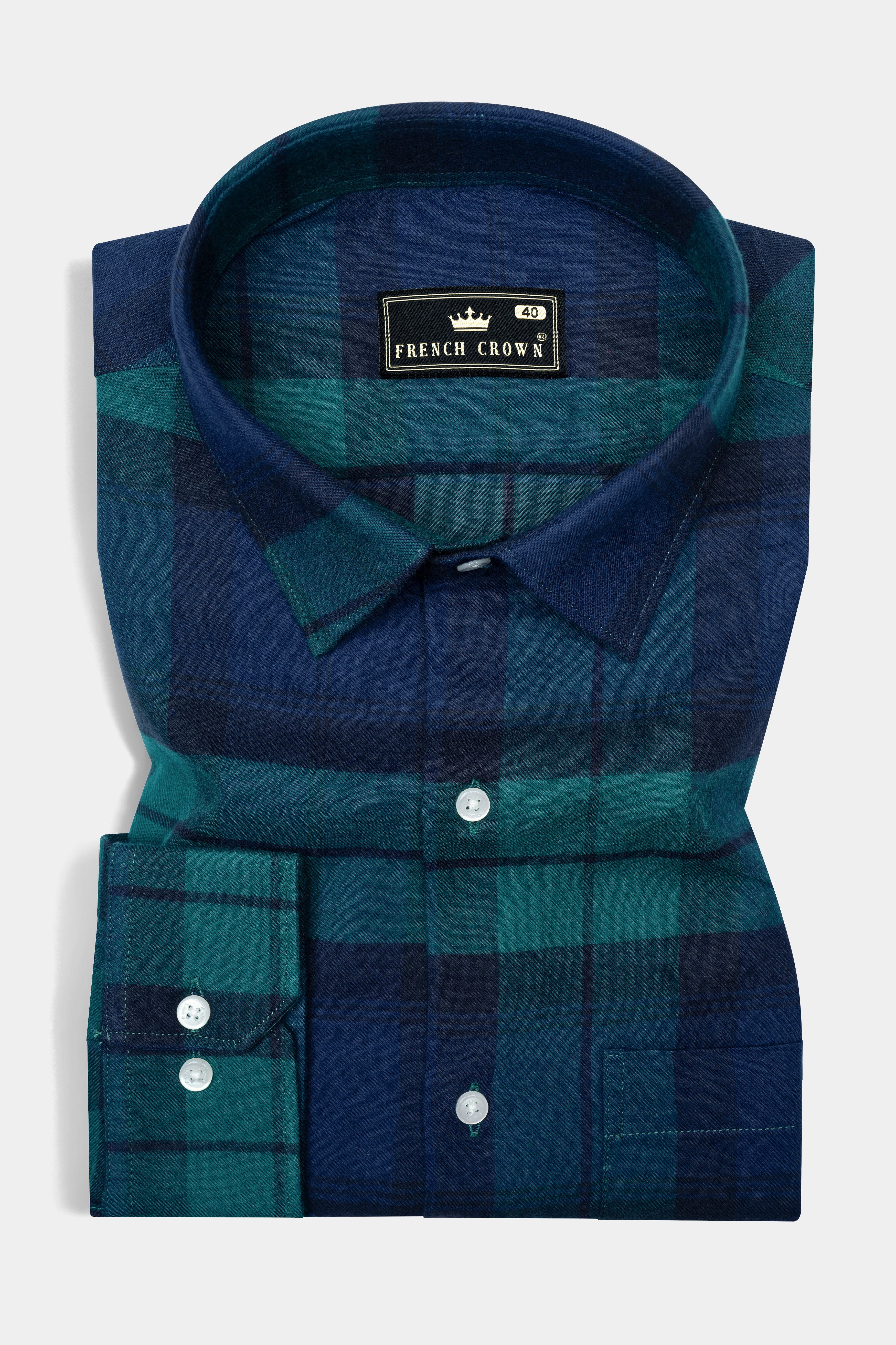 Big Stone Blue with Dark Aqua Plaid Flannel Shirt 12627-38, 12627-H-38, 12627-39, 12627-H-39, 12627-40, 12627-H-40, 12627-42, 12627-H-42, 12627-44, 12627-H-44, 12627-46, 12627-H-46, 12627-48, 12627-H-48, 12627-50, 12627-H-50, 12627-52, 12627-H-52