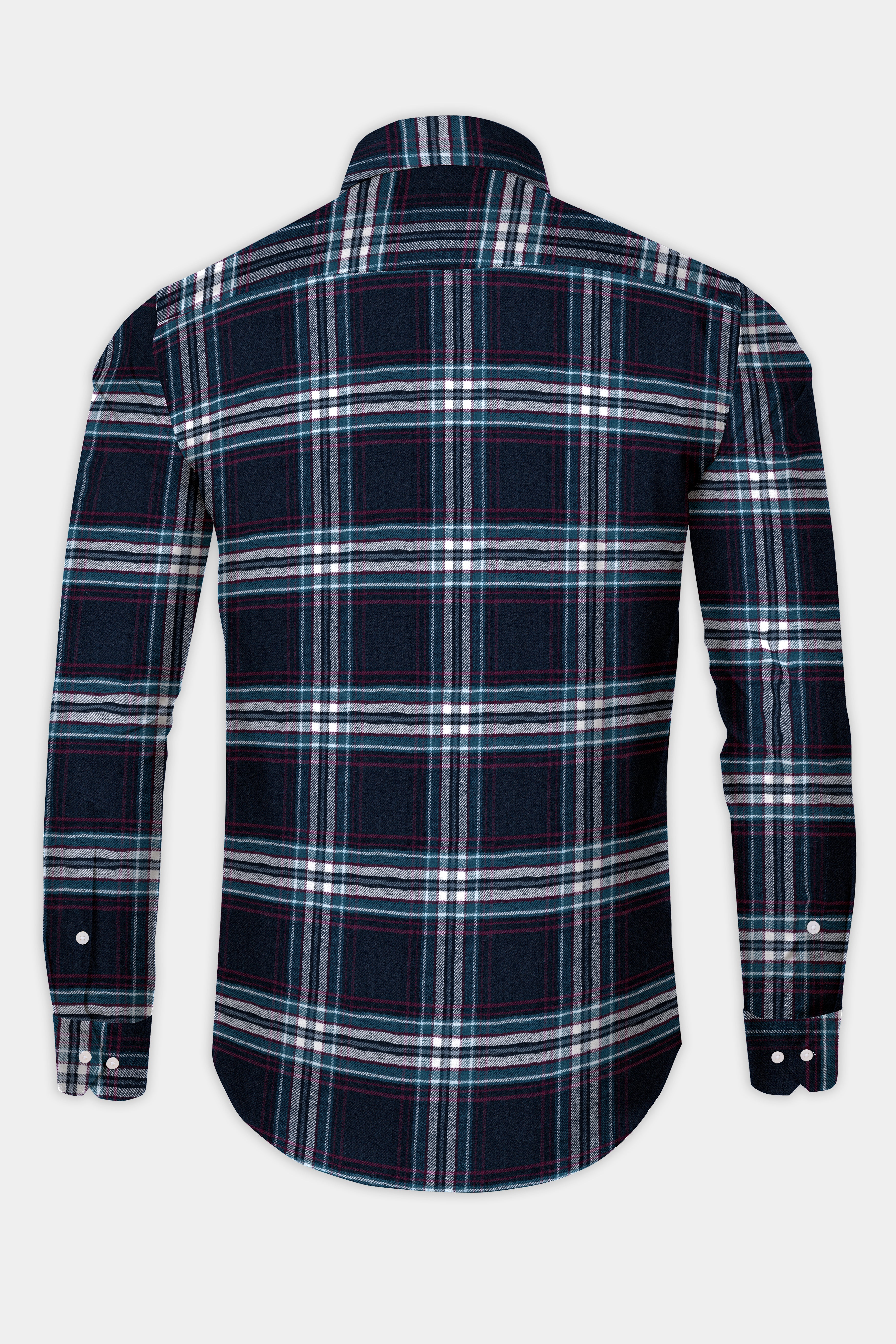 Dark Charcoal Blue with Astronaut Blue and White Plaid Flannel Shirt 12629-BD-38, 12629-BD-H-38, 12629-BD-39, 12629-BD-H-39, 12629-BD-40, 12629-BD-H-40, 12629-BD-42, 12629-BD-H-42, 12629-BD-44, 12629-BD-H-44, 12629-BD-46, 12629-BD-H-46, 12629-BD-48, 12629-BD-H-48, 12629-BD-50, 12629-BD-H-50, 12629-BD-52, 12629-BD-H-52