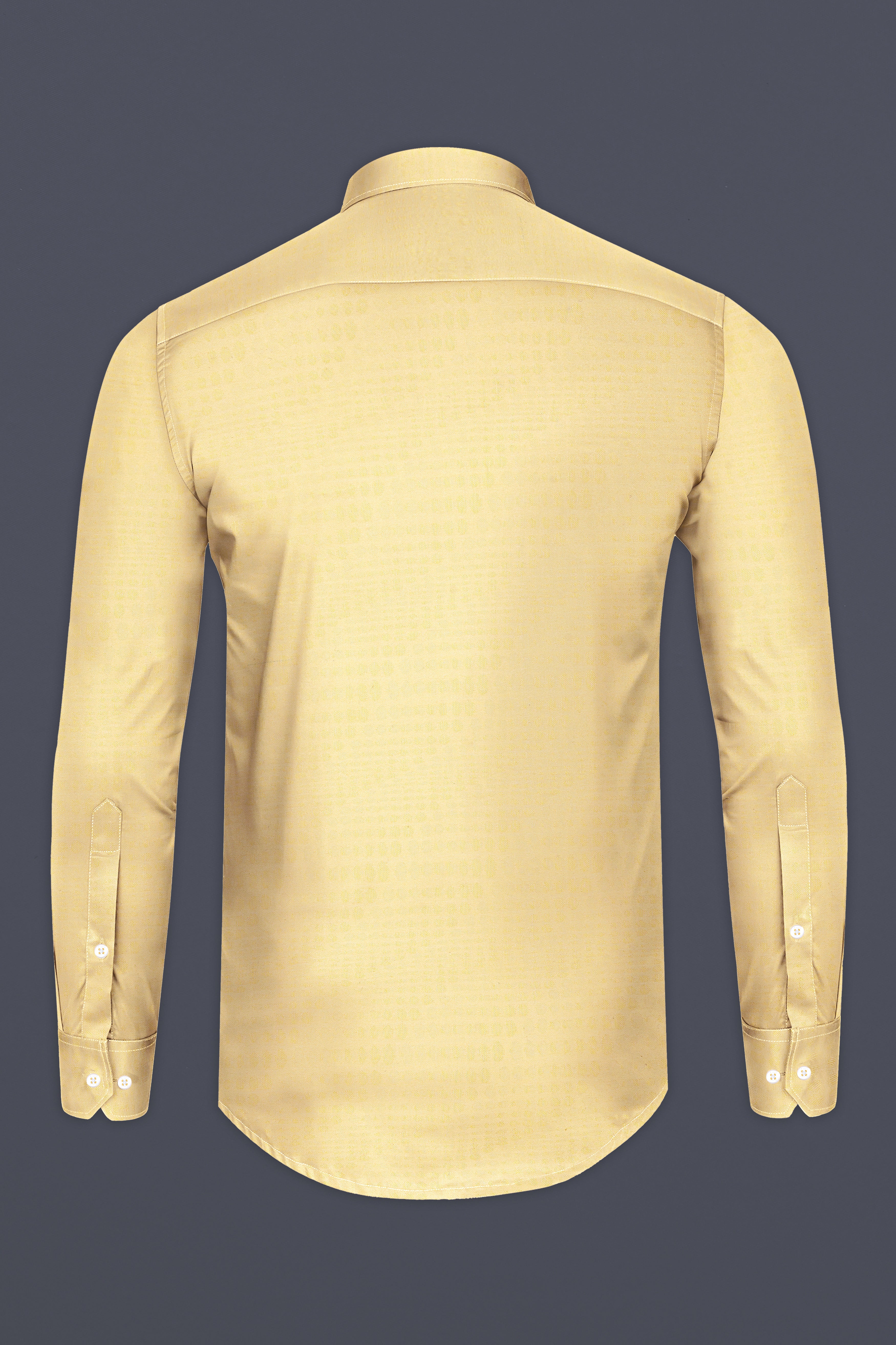 Brandy Yellow Jacquard Textured Premium Giza Cotton Shirt 12636-M-38, 12636-M-H-38, 12636-M-39, 12636-M-H-39, 12636-M-40, 12636-M-H-40, 12636-M-42, 12636-M-H-42, 12636-M-44, 12636-M-H-44, 12636-M-46, 12636-M-H-46, 12636-M-48, 12636-M-H-48, 12636-M-50, 12636-M-H-50, 12636-M-52, 12636-M-H-52