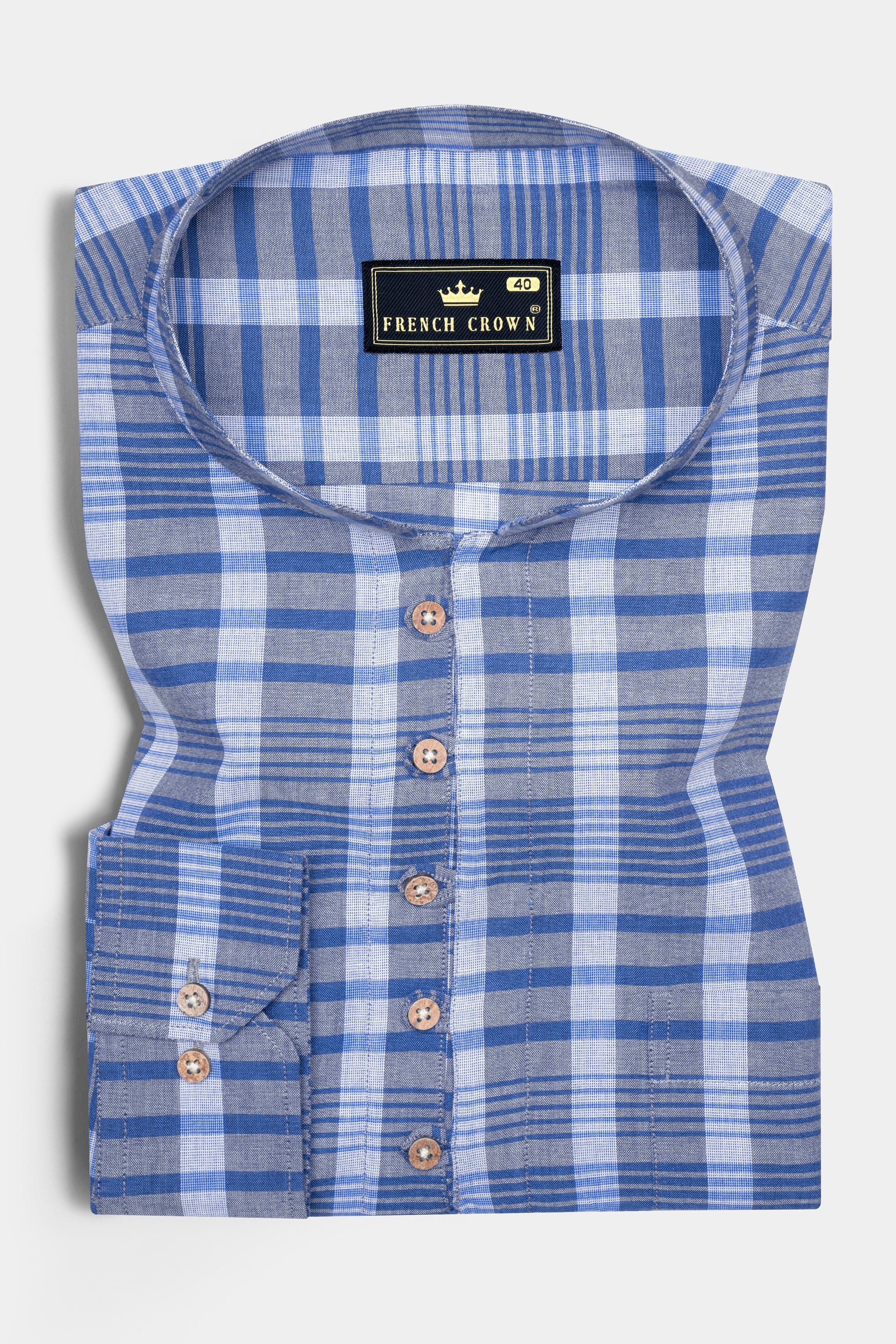 Tufts Blue and Cadet blue Plaid Chambray Textured Premium Cotton Shirt 12644-KS-38, 12644-KS-H-38, 12644-KS-39, 12644-KS-H-39, 12644-KS-40, 12644-KS-H-40, 12644-KS-42, 12644-KS-H-42, 12644-KS-44, 12644-KS-H-44, 12644-KS-46, 12644-KS-H-46, 12644-KS-48, 12644-KS-H-48, 12644-KS-50, 12644-KS-H-50, 12644-KS-52, 12644-KS-H-52