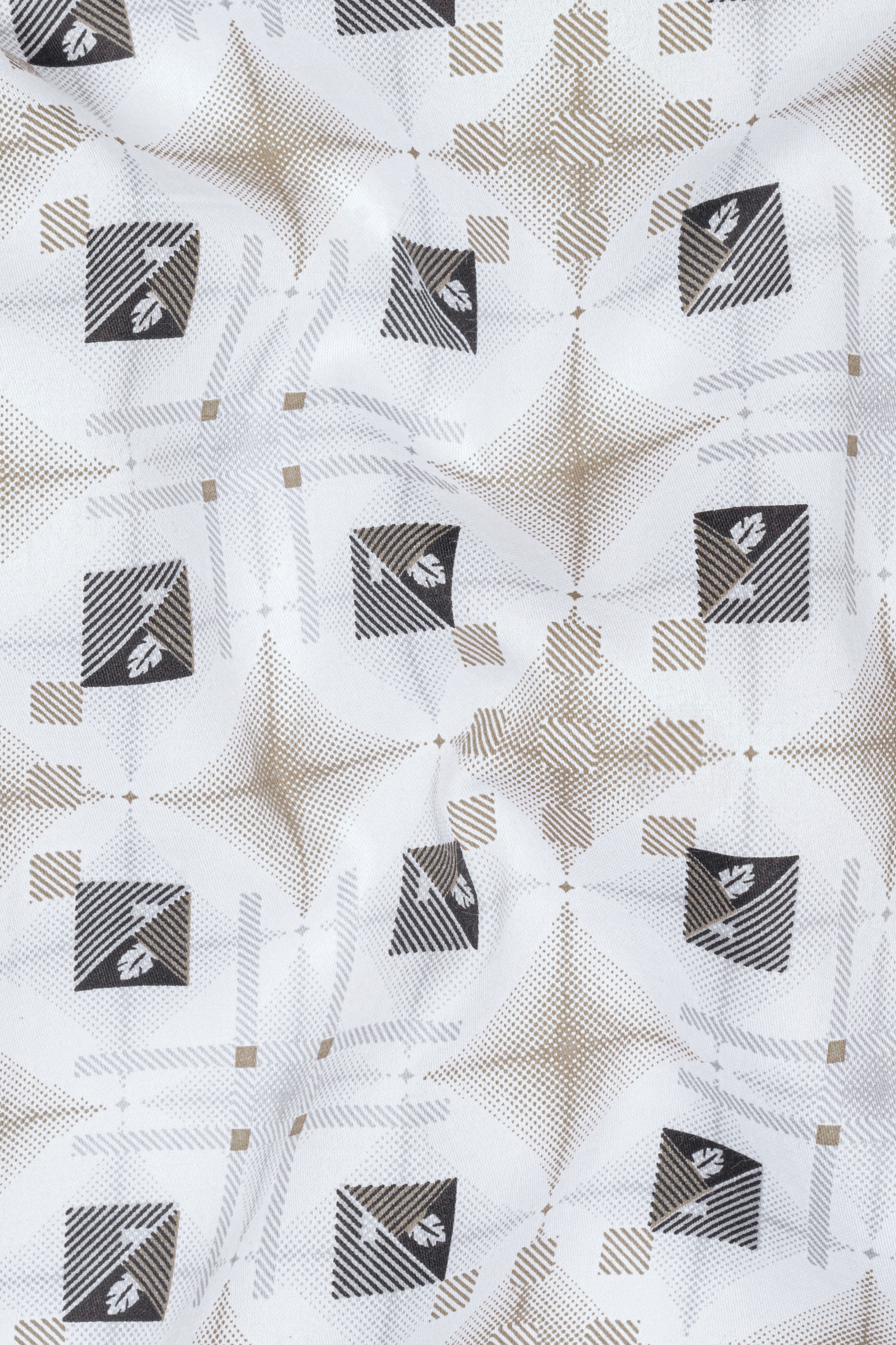Bright White with Zorba Cream Printed Super Soft Cotton Shirt 12662-38, 12662-H-38, 12662-39, 12662-H-39, 12662-40, 12662-H-40, 12662-42, 12662-H-42, 12662-44, 12662-H-44, 12662-46, 12662-H-46, 12662-48, 12662-H-48, 12662-50, 12662-H-50, 12662-52, 12662-H-52