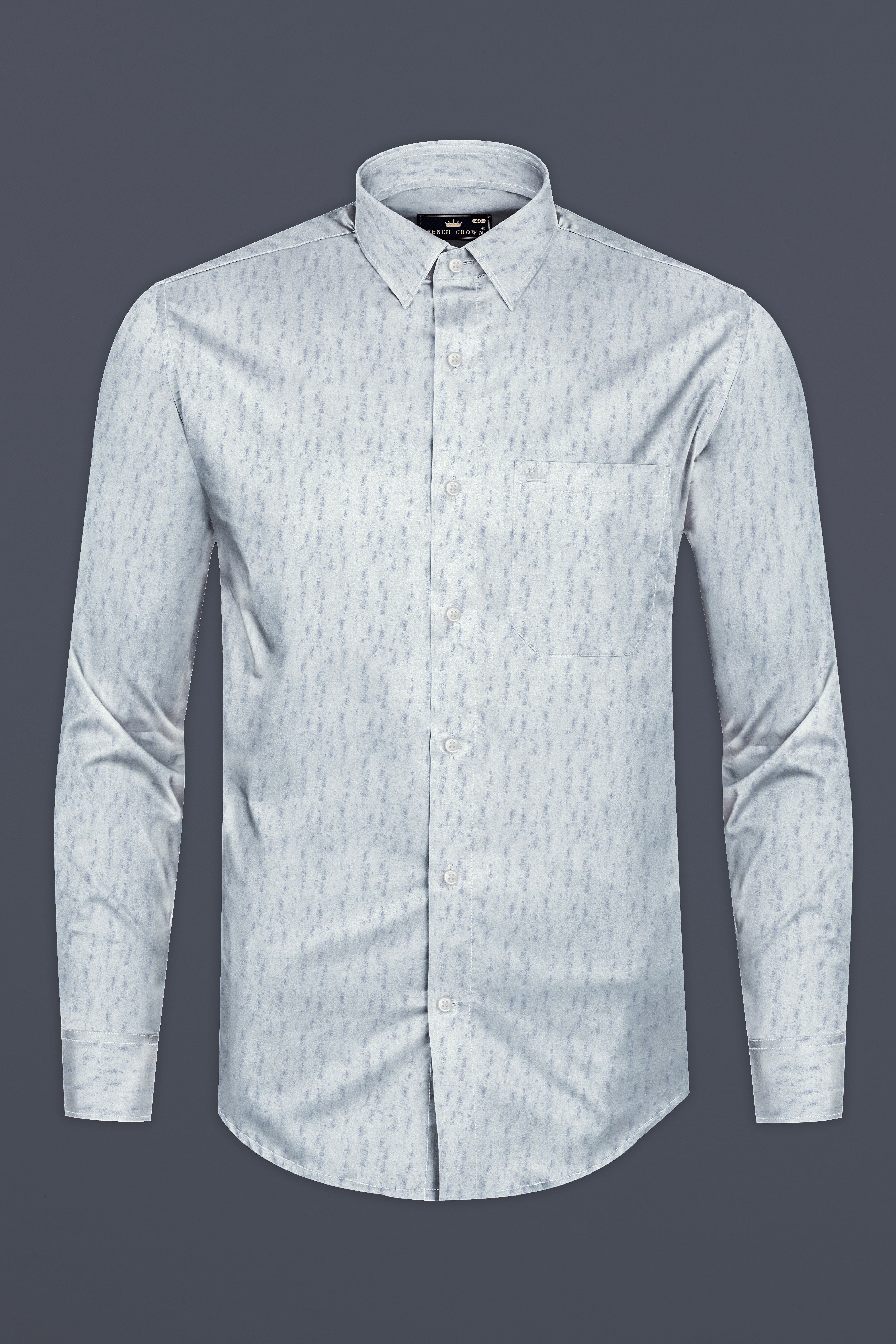 Mystic Blue Printed Super Soft Premium Cotton Shirt 12664-38, 12664-H-38, 12664-39, 12664-H-39, 12664-40, 12664-H-40, 12664-42, 12664-H-42, 12664-44, 12664-H-44, 12664-46, 12664-H-46, 12664-48, 12664-H-48, 12664-50, 12664-H-50, 12664-52, 12664-H-52