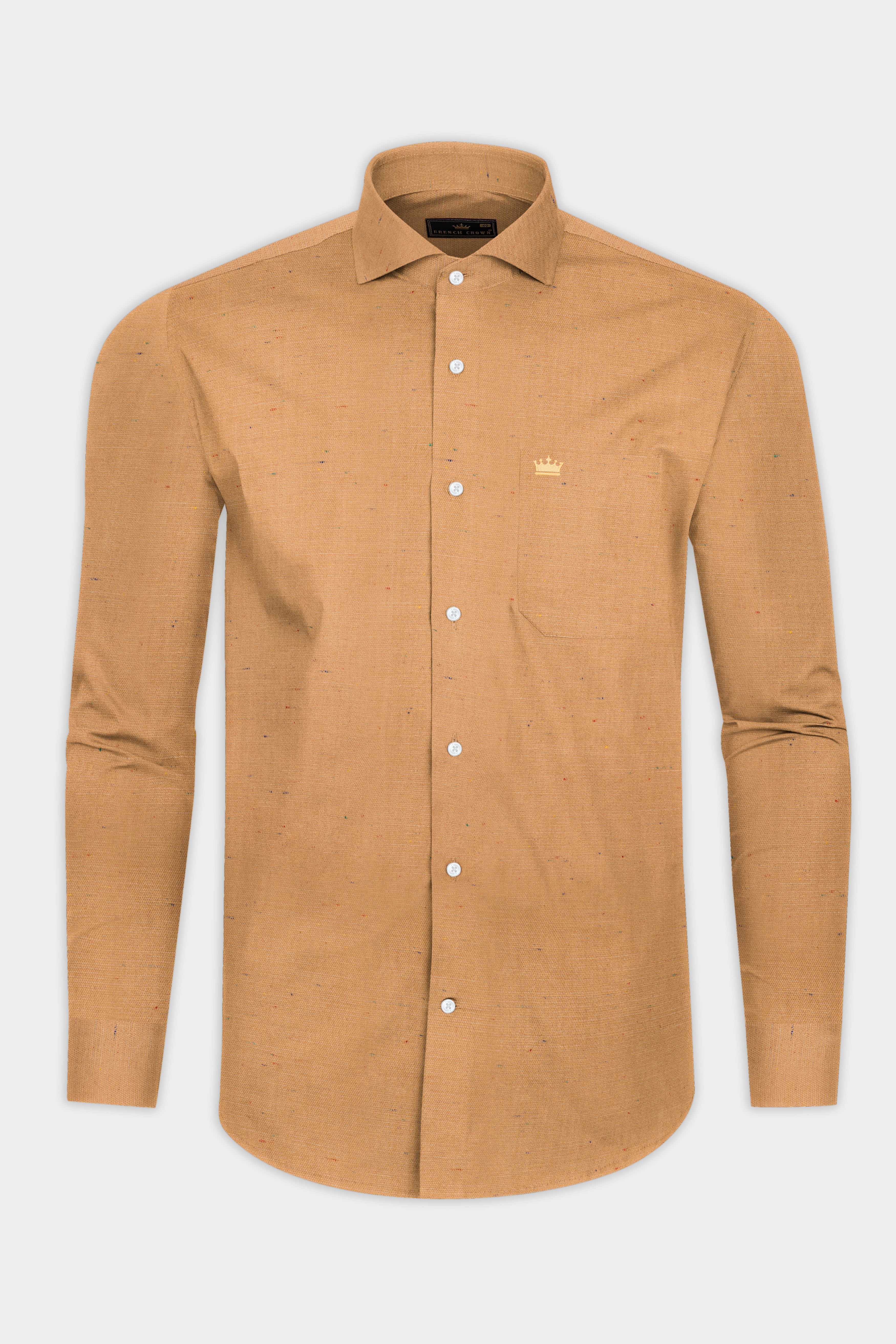 Camel Cream Chambray Giza Cotton Shirt 12674-CA-38, 12674-CA-H-38, 12674-CA-39, 12674-CA-H-39, 12674-CA-40, 12674-CA-H-40, 12674-CA-42, 12674-CA-H-42, 12674-CA-44, 12674-CA-H-44, 12674-CA-46, 12674-CA-H-46, 12674-CA-48, 12674-CA-H-48, 12674-CA-50, 12674-CA-H-50, 12674-CA-52, 12674-CA-H-52