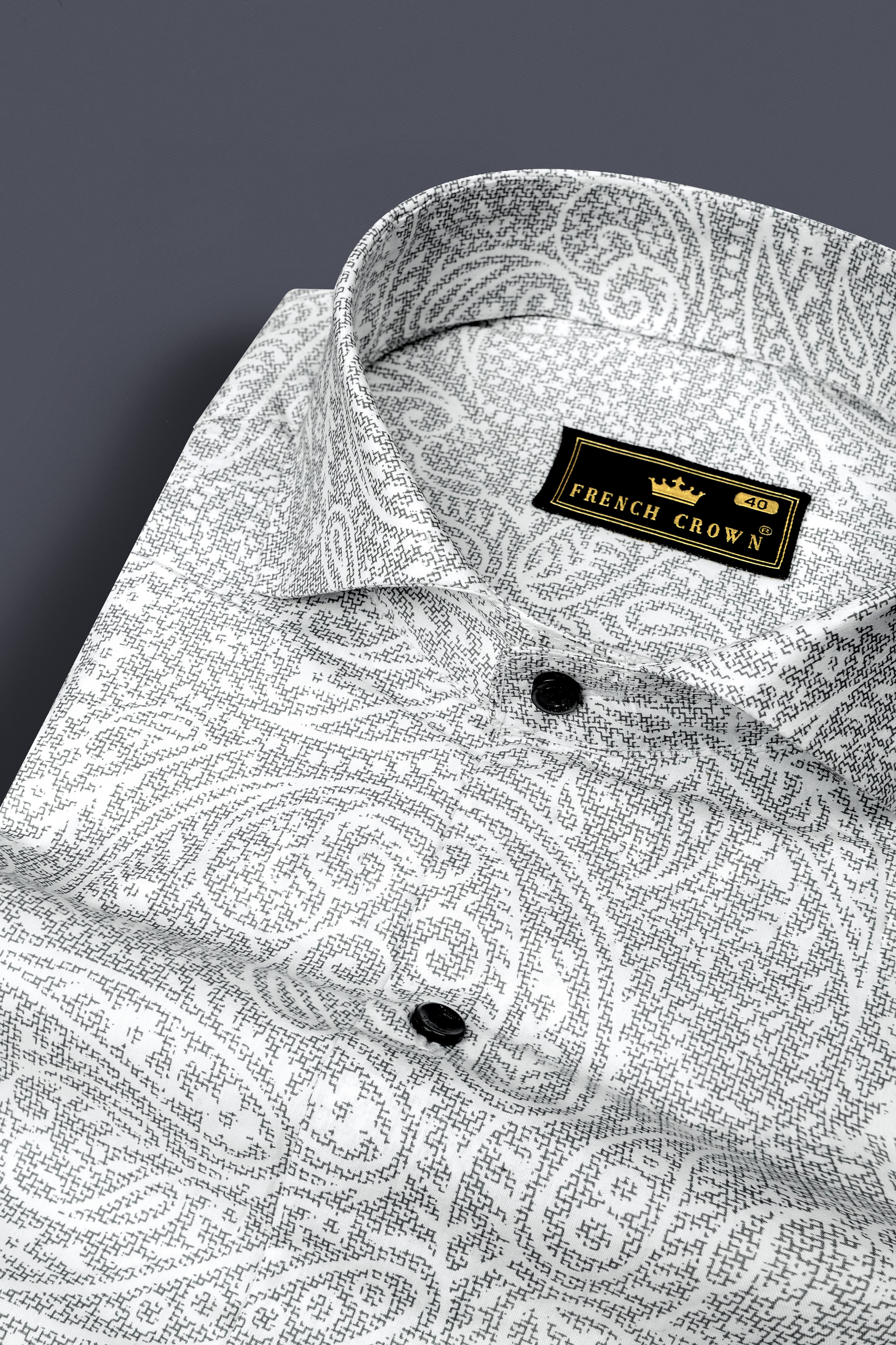 Bright White Printed Super Soft Premium Cotton Shirt 12676-CA-BLK-38, 12676-CA-BLK-H-38, 12676-CA-BLK-39, 12676-CA-BLK-H-39, 12676-CA-BLK-40, 12676-CA-BLK-H-40, 12676-CA-BLK-42, 12676-CA-BLK-H-42, 12676-CA-BLK-44, 12676-CA-BLK-H-44, 12676-CA-BLK-46, 12676-CA-BLK-H-46, 12676-CA-BLK-48, 12676-CA-BLK-H-48, 12676-CA-BLK-50, 12676-CA-BLK-H-50, 12676-CA-BLK-52, 12676-CA-BLK-H-52