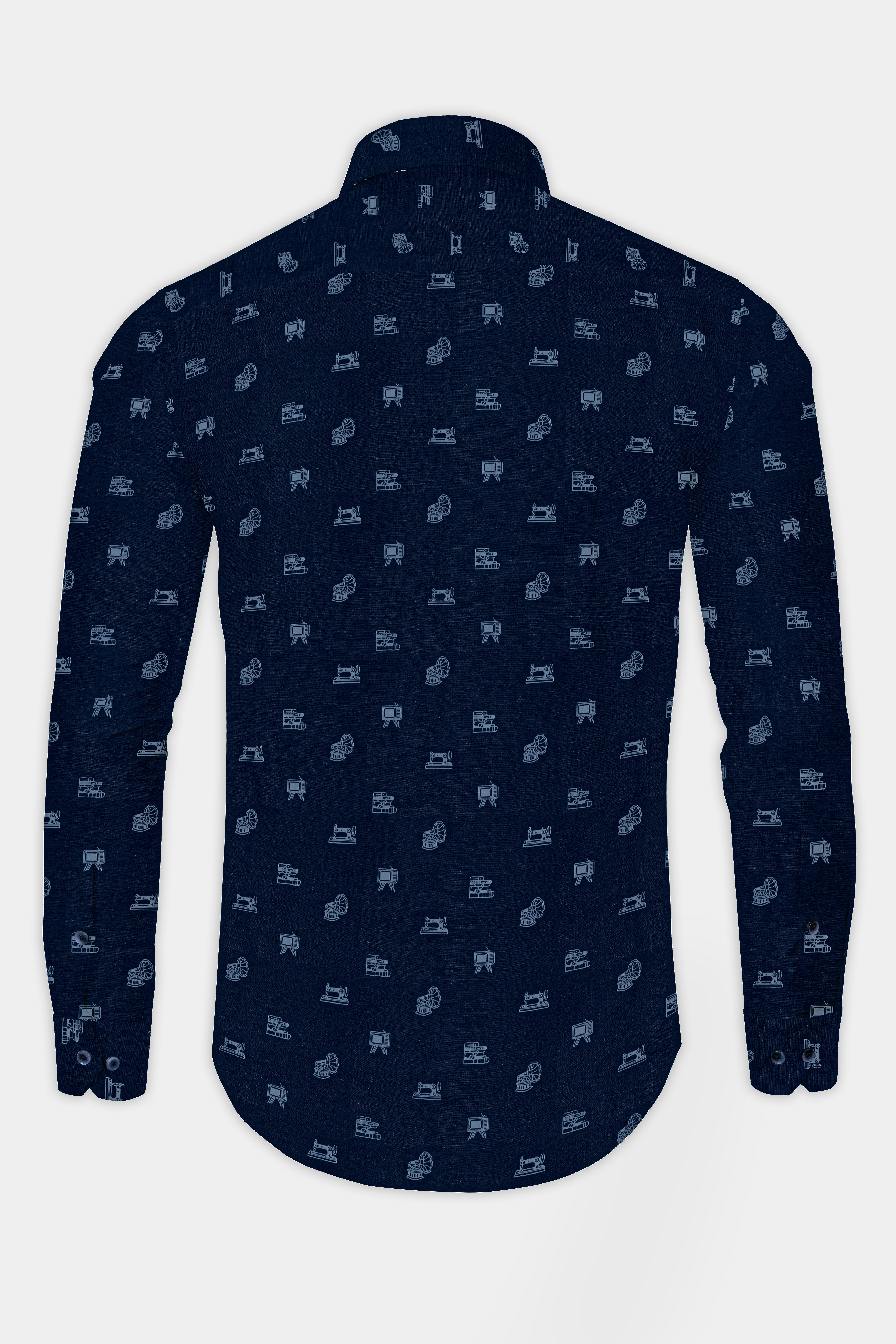 Zodiac Blue Television Printed Poplin Giza Cotton Shirt 12698-BLE-38, 12698-BLE-H-38, 12698-BLE-39, 12698-BLE-H-39, 12698-BLE-40, 12698-BLE-H-40, 12698-BLE-42, 12698-BLE-H-42, 12698-BLE-44, 12698-BLE-H-44, 12698-BLE-46, 12698-BLE-H-46, 12698-BLE-48, 12698-BLE-H-48, 12698-BLE-50, 12698-BLE-H-50, 12698-BLE-52, 12698-BLE-H-52