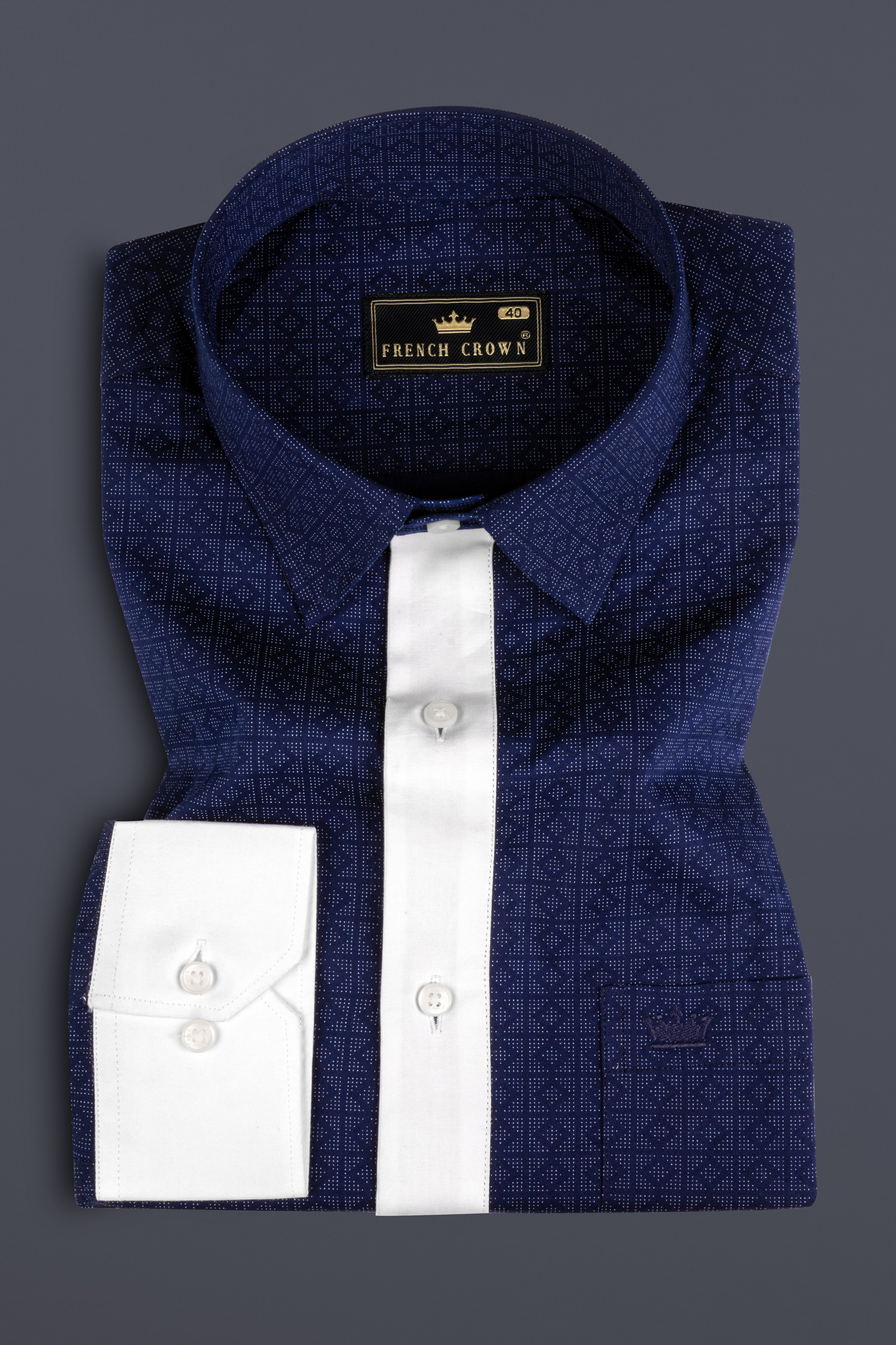 Stratos Blue Geometric Printed Poplin Giza Cotton Designer Shirt 12702-WC-38, 12702-WC-H-38, 12702-WC-39, 12702-WC-H-39, 12702-WC-40, 12702-WC-H-40, 12702-WC-42, 12702-WC-H-42, 12702-WC-44, 12702-WC-H-44, 12702-WC-46, 12702-WC-H-46, 12702-WC-48, 12702-WC-H-48, 12702-WC-50, 12702-WC-H-50, 12702-WC-52, 12702-WC-H-52