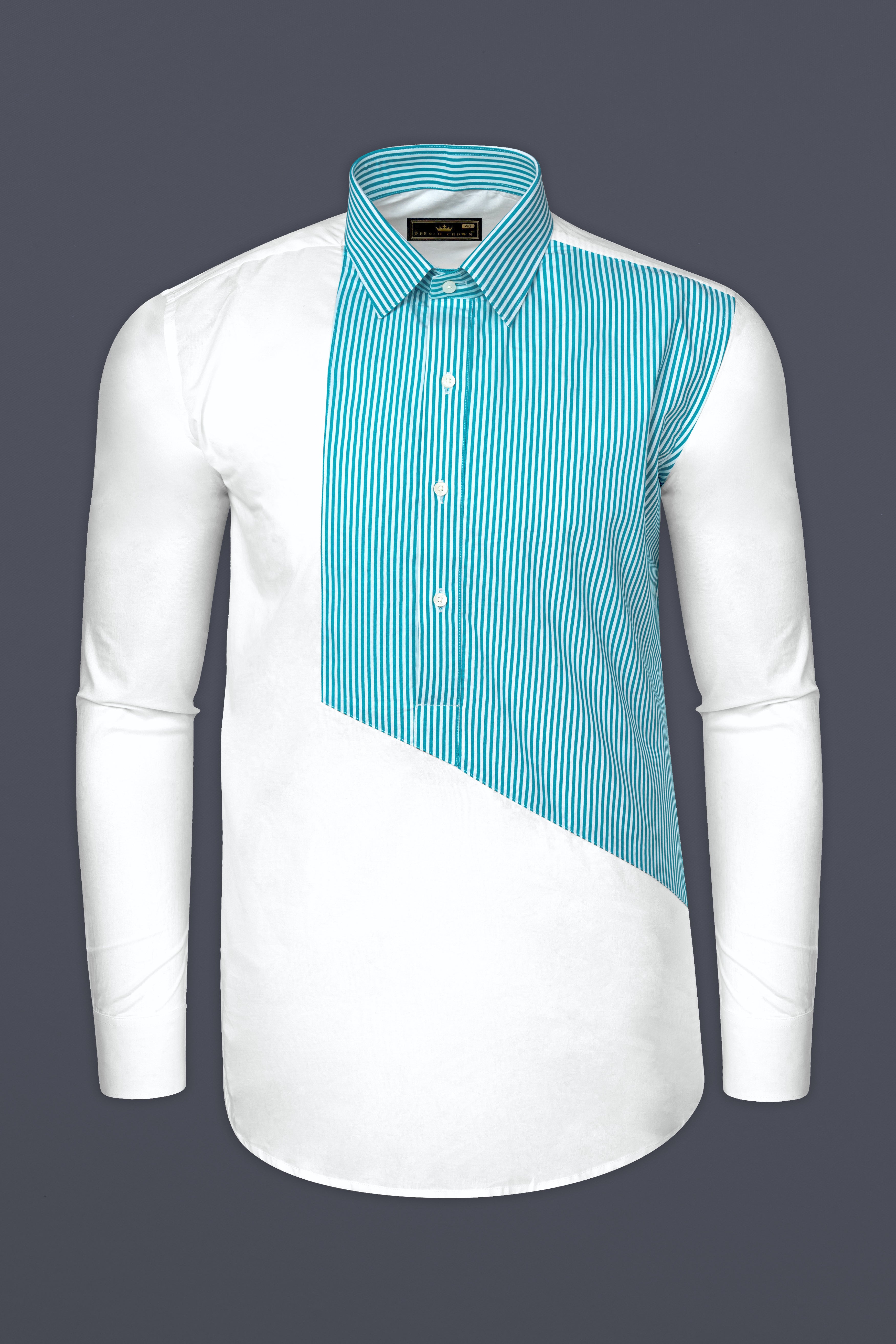 Cerulean Blue and Bright White Striped Super Soft Premium Cotton Designer Shirt 12712-P563-38, 12712-P563-H-38, 12712-P563-39, 12712-P563-39, 12712-P563-40, 12712-P563-40, 12712-P563-42, 12712-P563-42, 12712-P563-44, 12712-P563-44, 12712-P563-46, 12712-P563-46, 12712-P563-48, 12712-P563-48, 12712-P563-50, 12712-P563-50, 12712-P563-52, 12712-P563-52