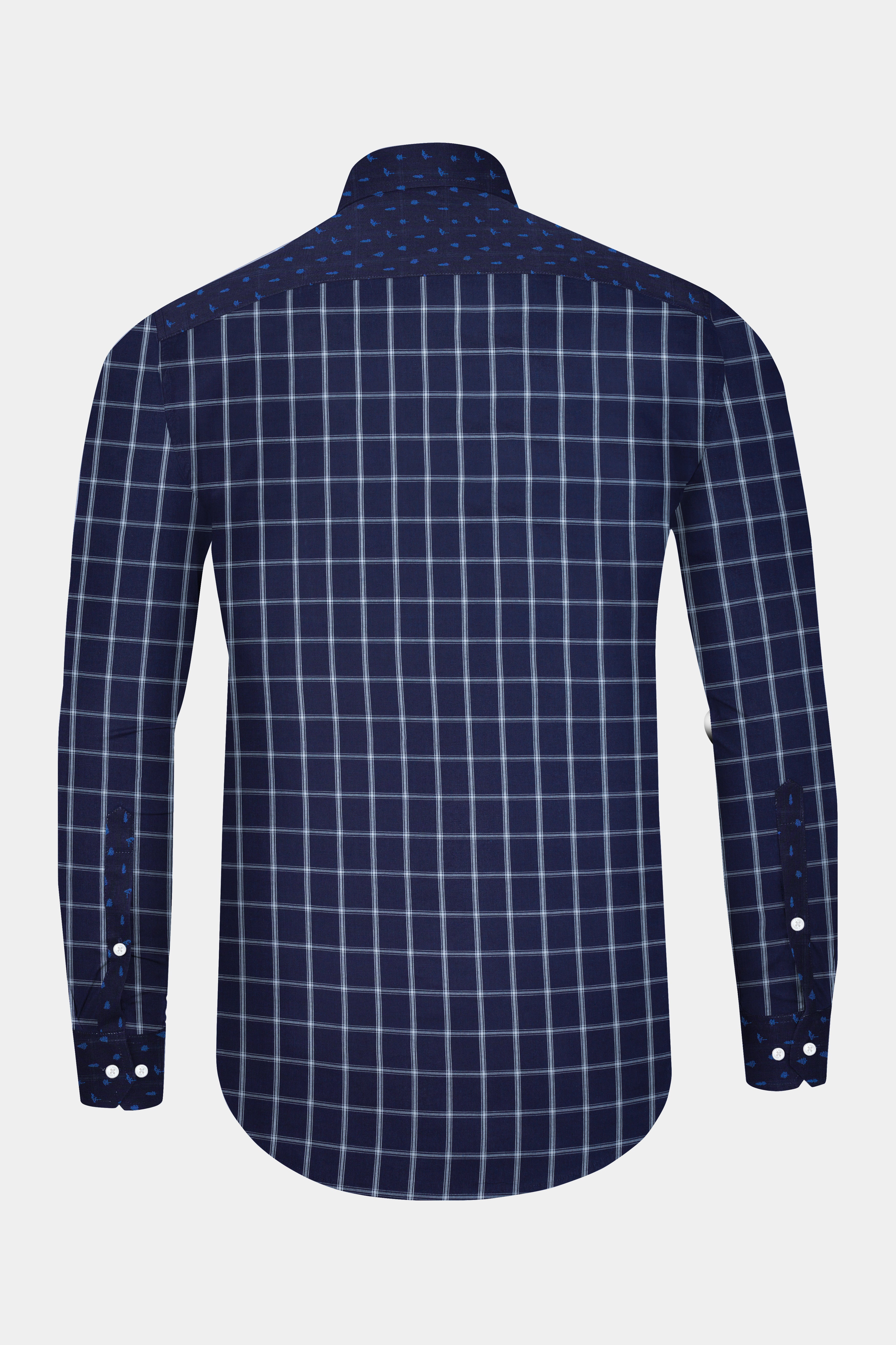 Mirage Blue checkered pattern Chambray Designer Shirt 12715-BD-P622-38, 12715-BD-P622-H-38, 12715-BD-P622-39, 12715-BD-P622-39, 12715-BD-P622-40, 12715-BD-P622-40, 12715-BD-P622-42, 12715-BD-P622-42, 12715-BD-P622-44, 12715-BD-P622-44, 12715-BD-P622-46, 12715-BD-P622-46, 12715-BD-P622-48, 12715-BD-P622-48, 12715-BD-P622-50, 12715-BD-P622-50, 12715-BD-P622-52, 12715-BD-P622-52