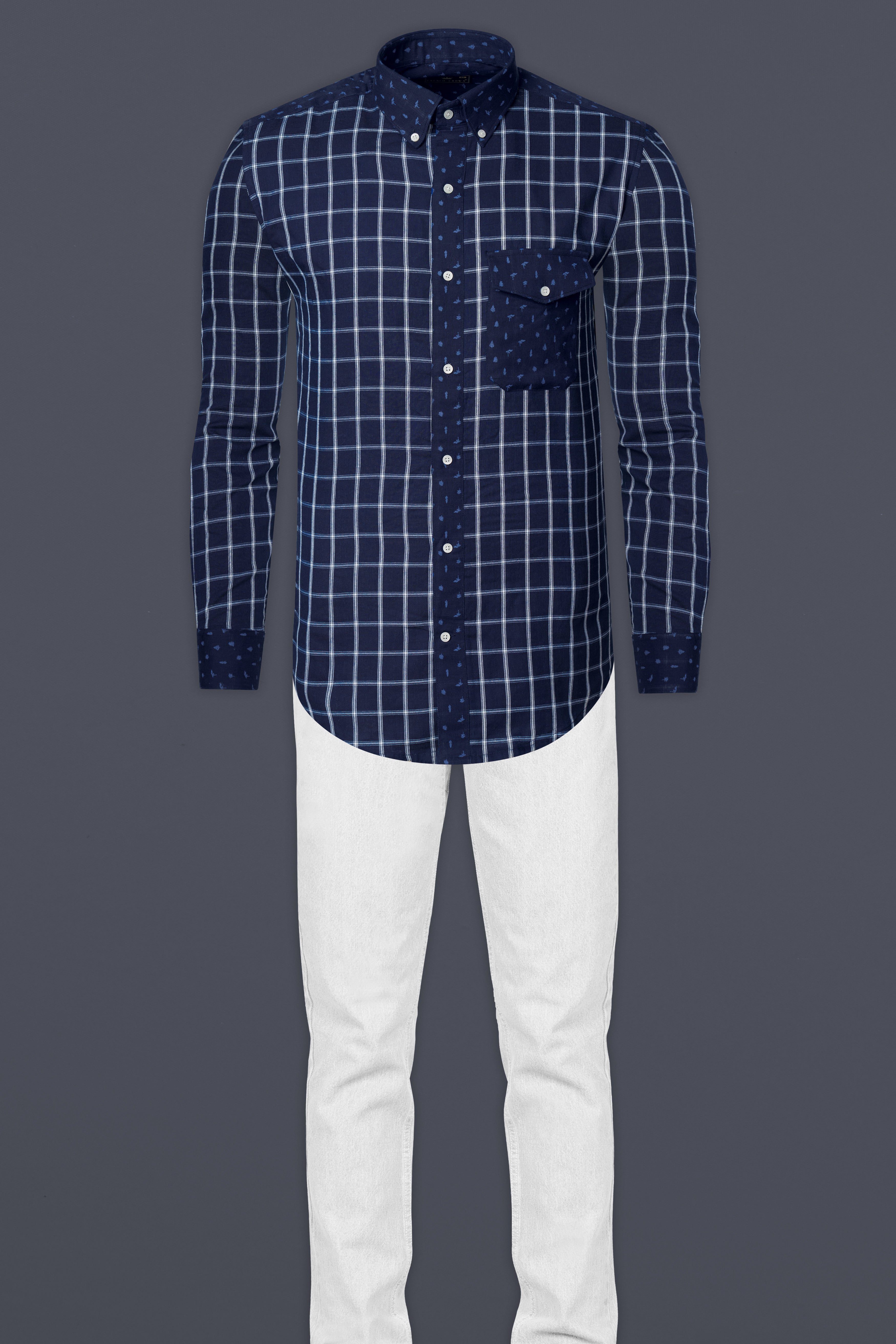 Mirage Blue checkered pattern Chambray Designer Shirt 12715-BD-P622-38, 12715-BD-P622-H-38, 12715-BD-P622-39, 12715-BD-P622-39, 12715-BD-P622-40, 12715-BD-P622-40, 12715-BD-P622-42, 12715-BD-P622-42, 12715-BD-P622-44, 12715-BD-P622-44, 12715-BD-P622-46, 12715-BD-P622-46, 12715-BD-P622-48, 12715-BD-P622-48, 12715-BD-P622-50, 12715-BD-P622-50, 12715-BD-P622-52, 12715-BD-P622-52