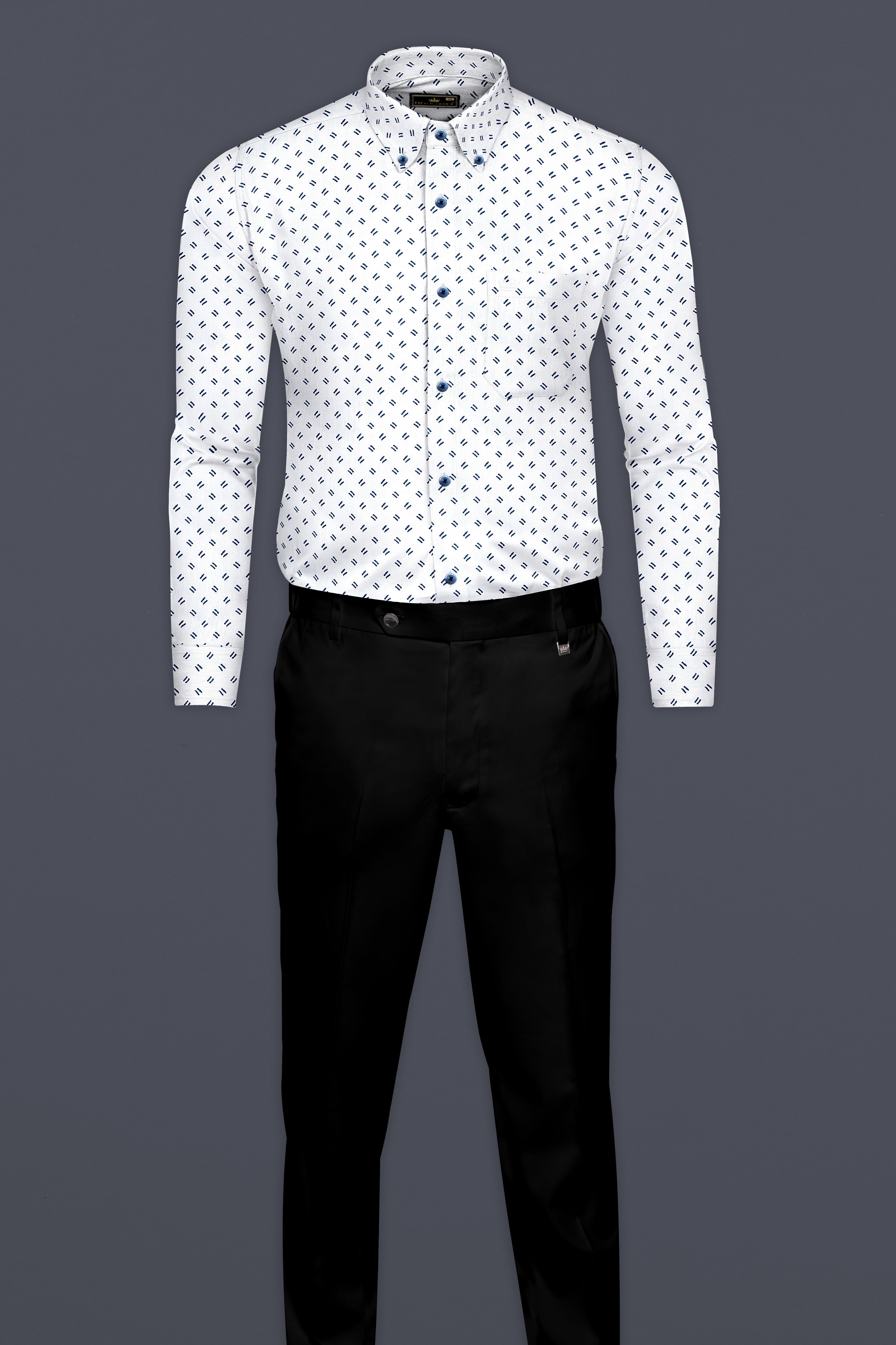 Bright White and Zodiac Blue Print Super Soft Premium Cotton Shirt 12719-BD-BLE-38, 12719-BD-BLE-H-38, 12719-BD-BLE-39, 12719-BD-BLE-39, 12719-BD-BLE-40, 12719-BD-BLE-40, 12719-BD-BLE-42, 12719-BD-BLE-42, 12719-BD-BLE-44, 12719-BD-BLE-44, 12719-BD-BLE-46, 12719-BD-BLE-46, 12719-BD-BLE-48, 12719-BD-BLE-48, 12719-BD-BLE-50, 12719-BD-BLE-50, 12719-BD-BLE-52, 12719-BD-BLE-52