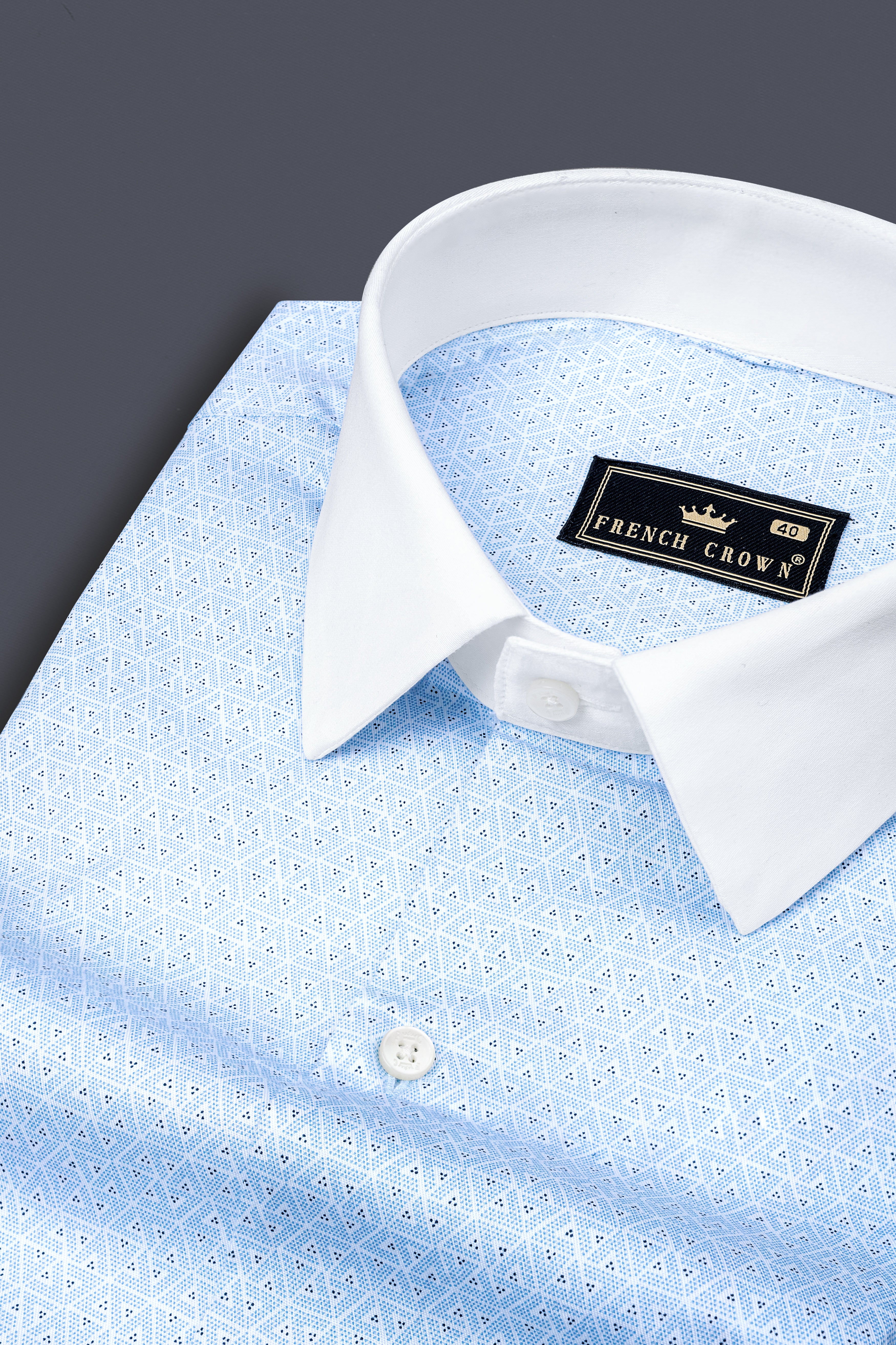 Glacier Blue Print Super Soft Premium Cotton Shirt 12720-WCC-38, 12720-WCC-H-38, 12720-WCC-39, 12720-WCC-39, 12720-WCC-40, 12720-WCC-40, 12720-WCC-42, 12720-WCC-42, 12720-WCC-44, 12720-WCC-44, 12720-WCC-46, 12720-WCC-46, 12720-WCC-48, 12720-WCC-48, 12720-WCC-50, 12720-WCC-50, 12720-WCC-52, 12720-WCC-52