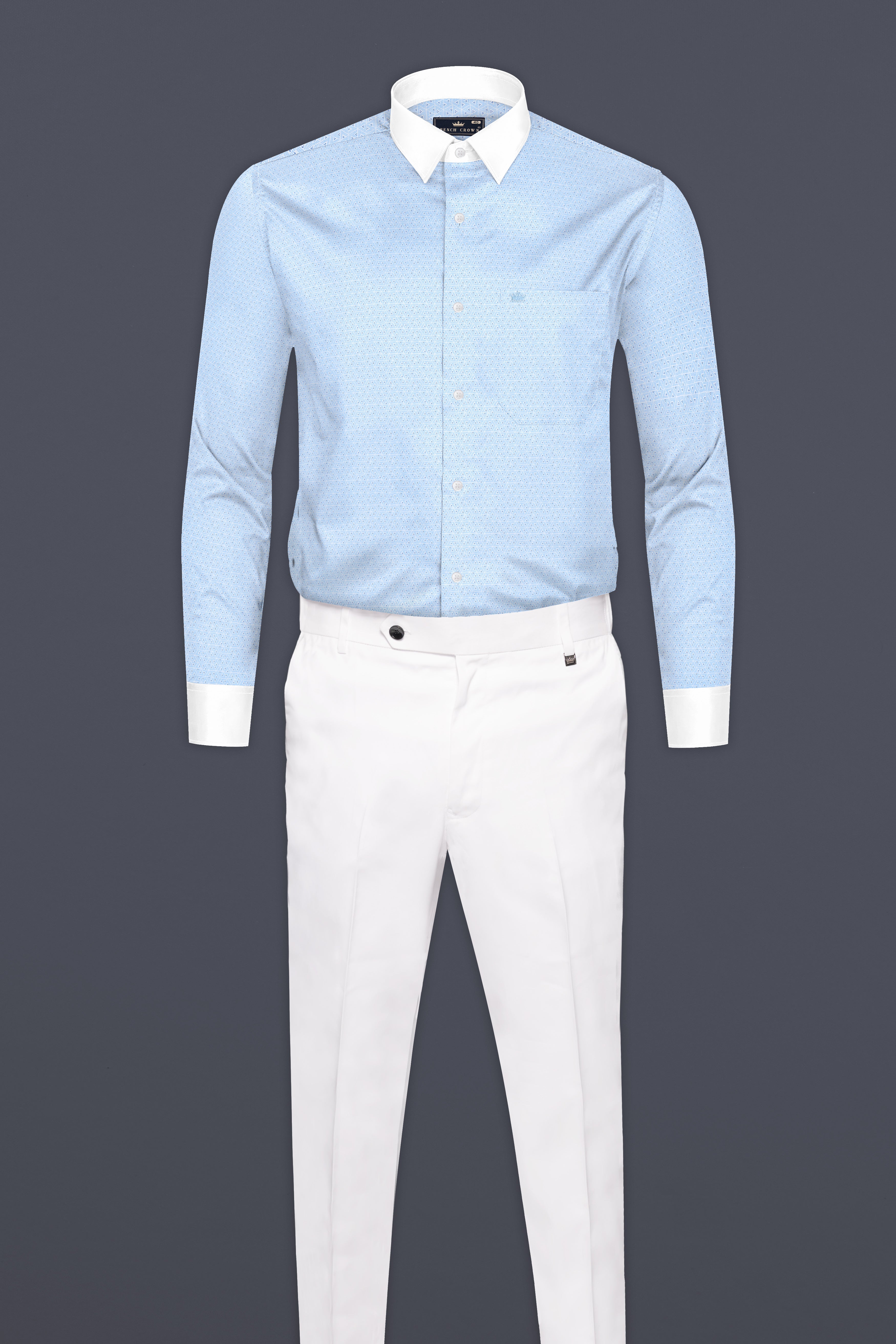 Glacier Blue Print Super Soft Premium Cotton Shirt 12720-WCC-38, 12720-WCC-H-38, 12720-WCC-39, 12720-WCC-39, 12720-WCC-40, 12720-WCC-40, 12720-WCC-42, 12720-WCC-42, 12720-WCC-44, 12720-WCC-44, 12720-WCC-46, 12720-WCC-46, 12720-WCC-48, 12720-WCC-48, 12720-WCC-50, 12720-WCC-50, 12720-WCC-52, 12720-WCC-52