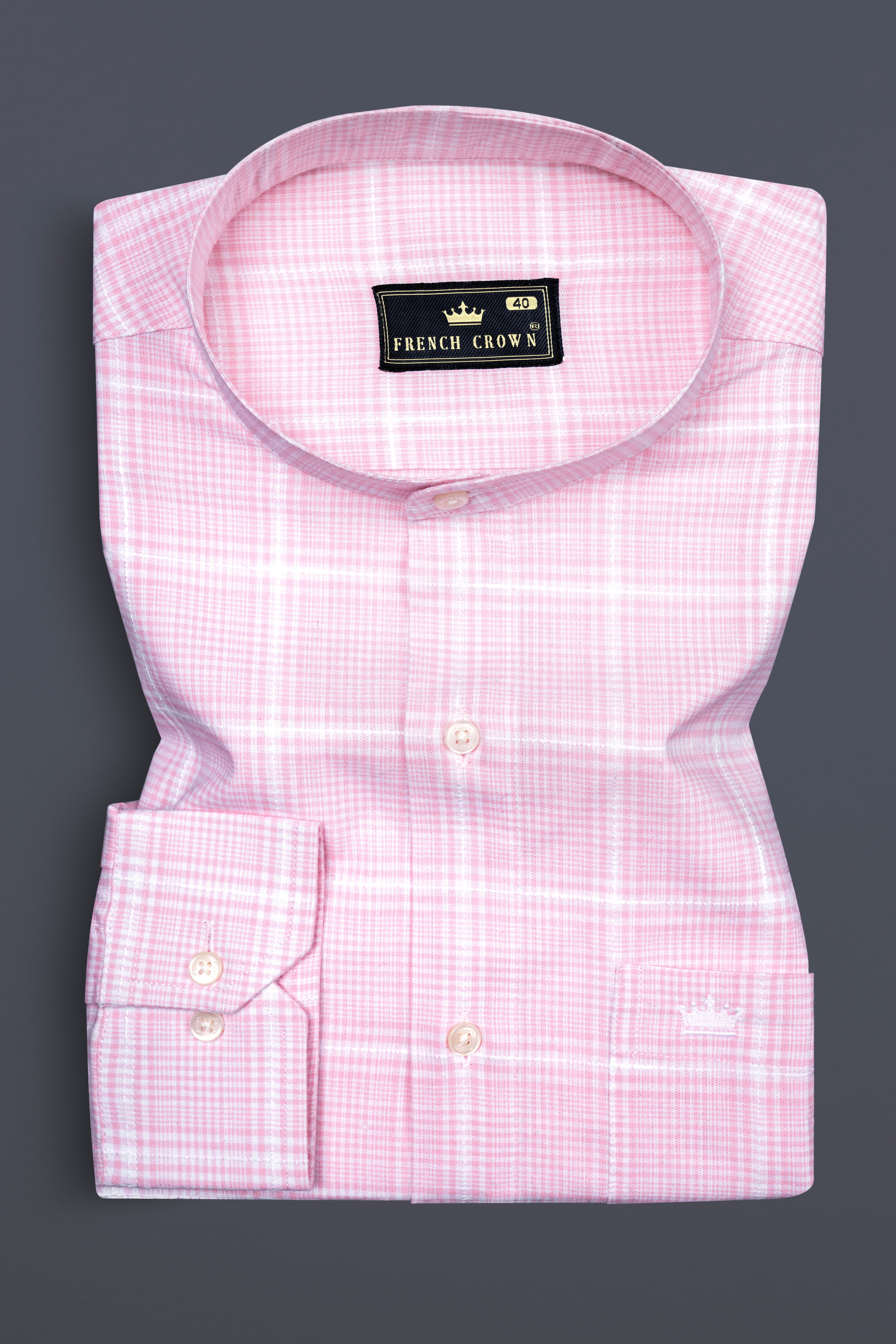 Carousel Pink checkered Dobby Premium Giza Cotton Shirt 12723-M-38, 12723-M-H-38, 12723-M-39, 12723-M-39, 12723-M-40, 12723-M-40, 12723-M-42, 12723-M-42, 12723-M-44, 12723-M-44, 12723-M-46, 12723-M-46, 12723-M-48, 12723-M-48, 12723-M-50, 12723-M-50, 12723-M-52, 12723-M-52