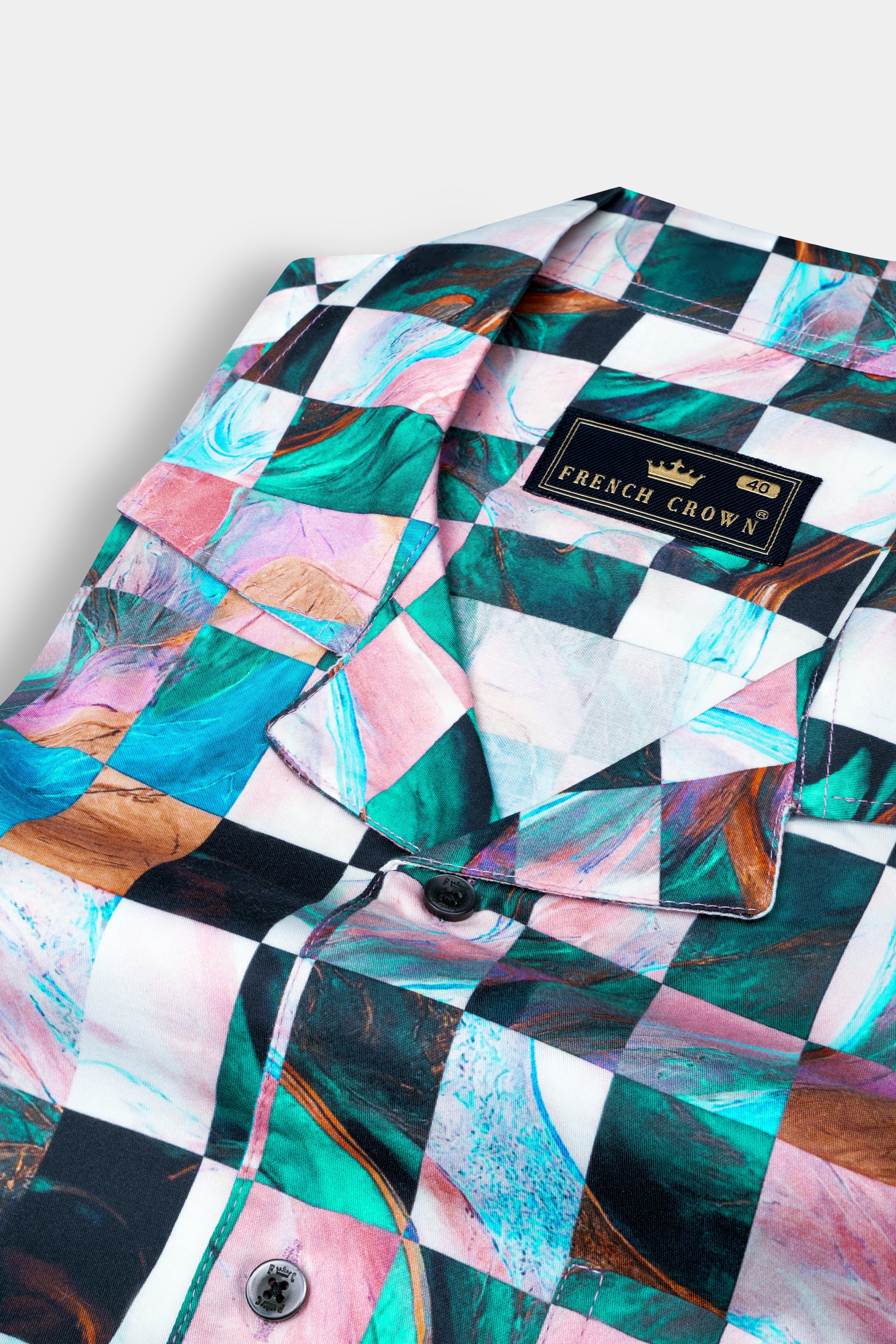 Ocean Blue Multicolour Plaid Super Soft Premium Cotton Shirt