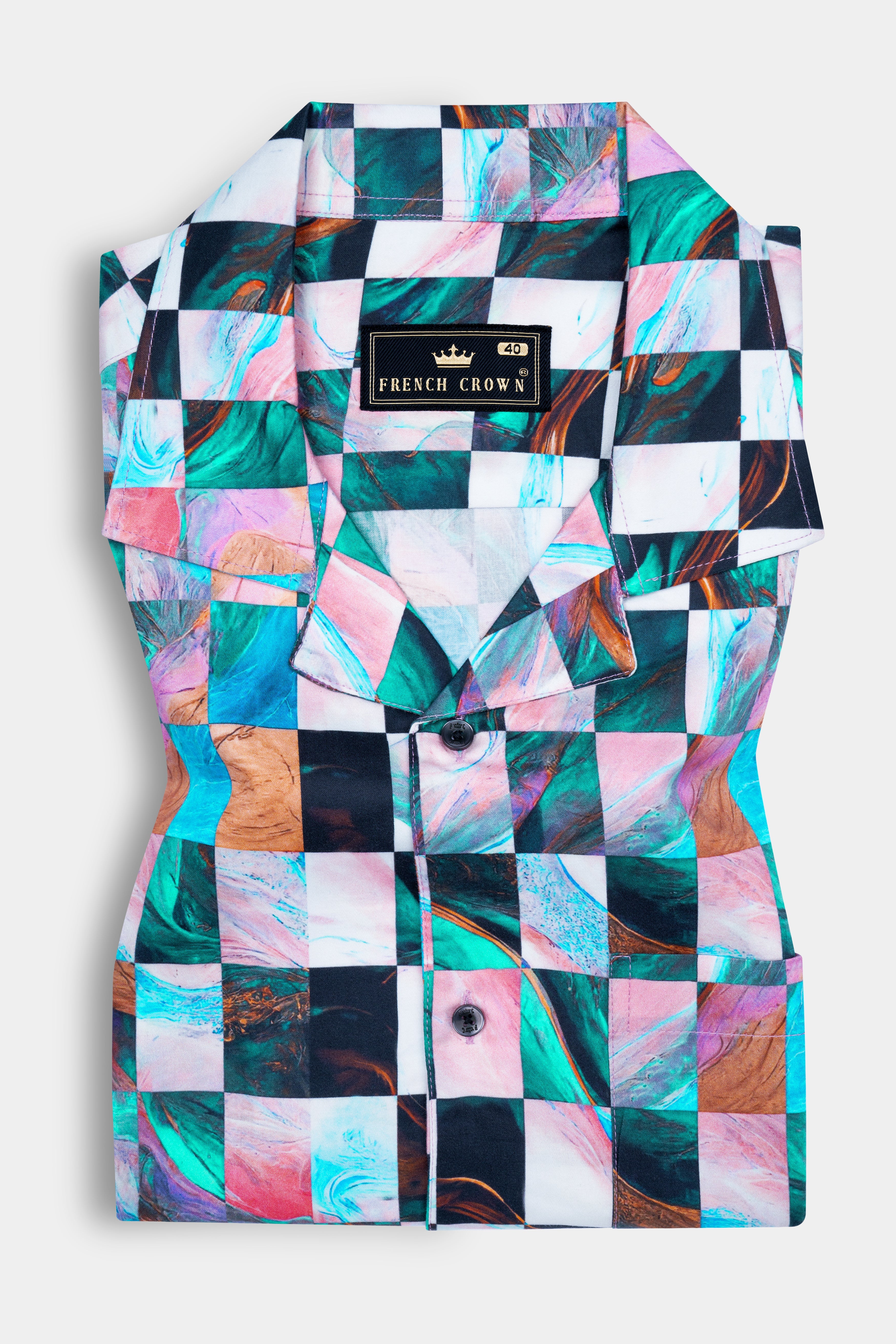 Ocean Blue Multicolour Plaid Super Soft Premium Cotton Shirt