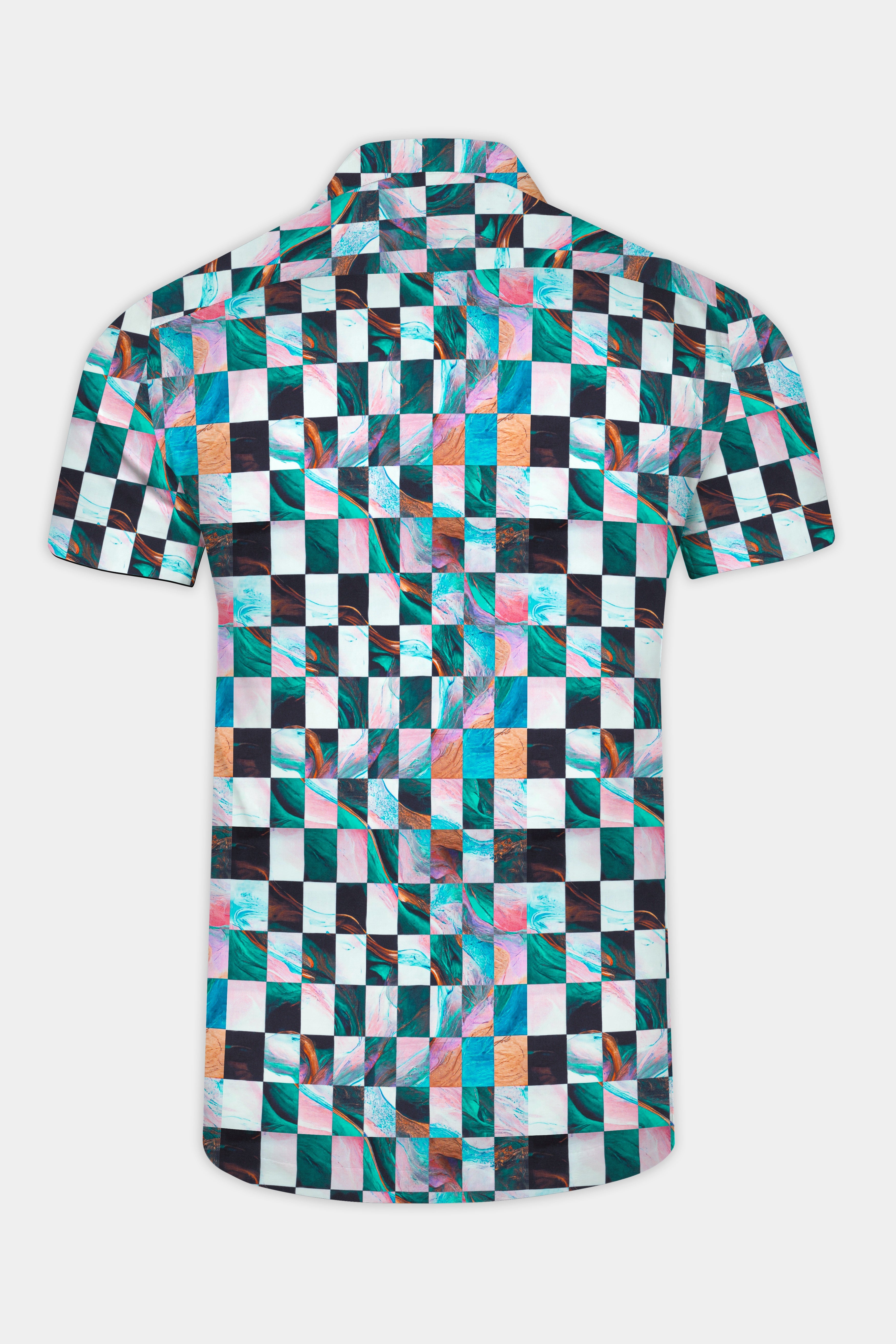 Ocean Blue Multicolour Plaid Super Soft Premium Cotton Shirt