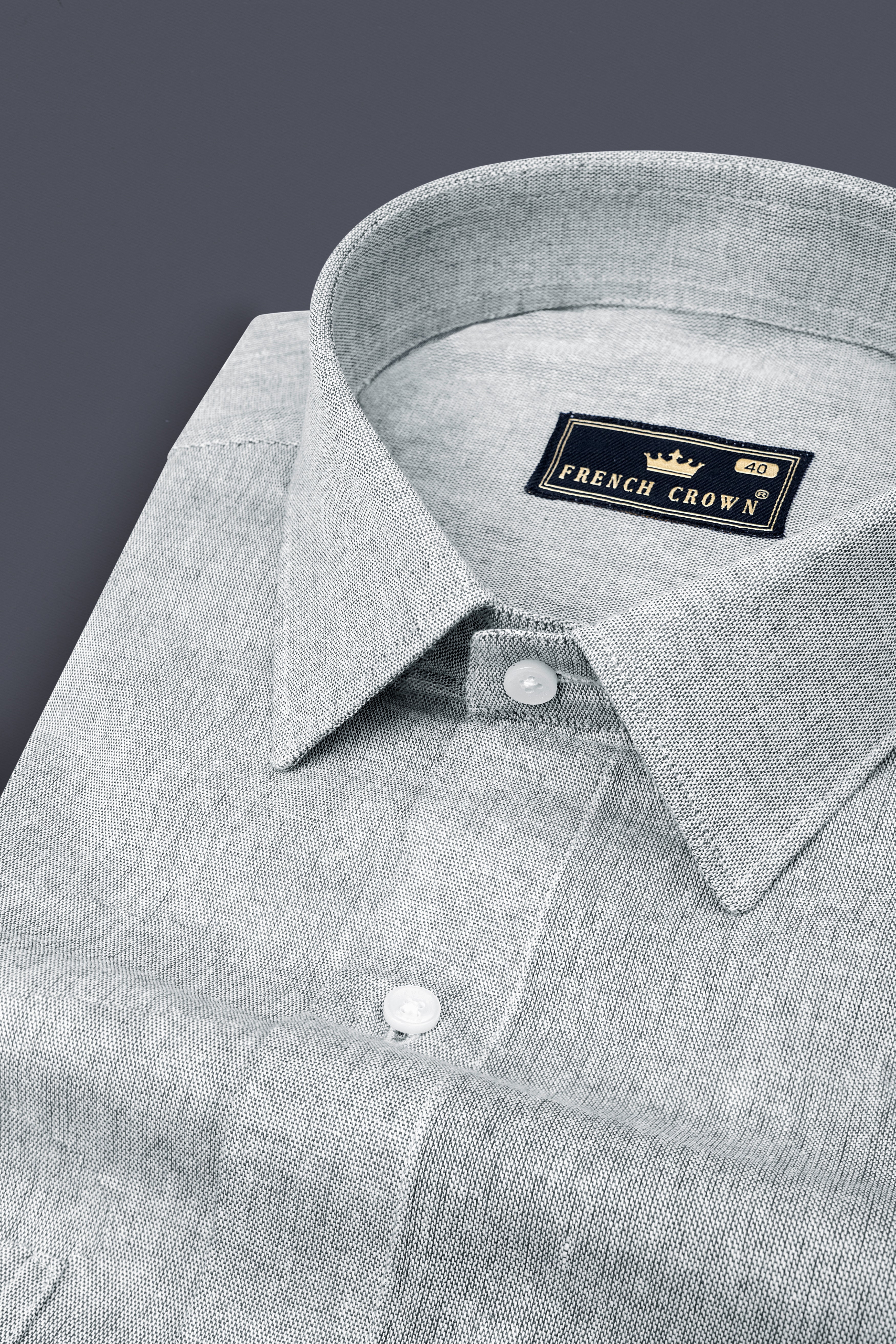 Loblolly Gray Royal Oxford Cotton Shirt 12741-P472-38, 12741-P472-H-38, 12741-P472-39, 12741-P472-39, 12741-P472-40, 12741-P472-40, 12741-P472-42, 12741-P472-42, 12741-P472-44, 12741-P472-44, 12741-P472-46, 12741-P472-46, 12741-P472-48, 12741-P472-48, 12741-P472-50, 12741-P472-50, 12741-P472-52, 12741-P472-52