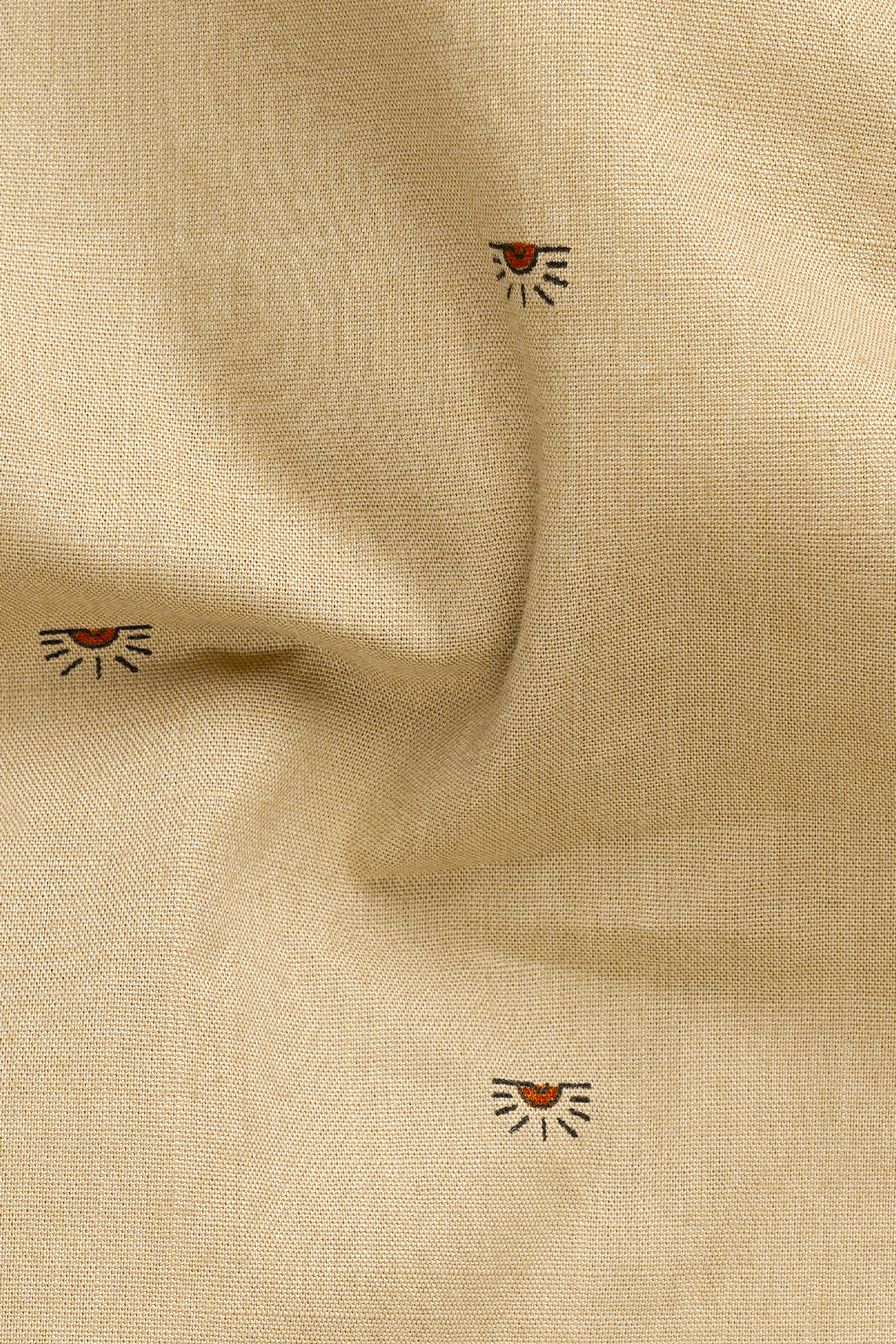 Sorrell Cream Printed Chambray Cotton Designer Shirt