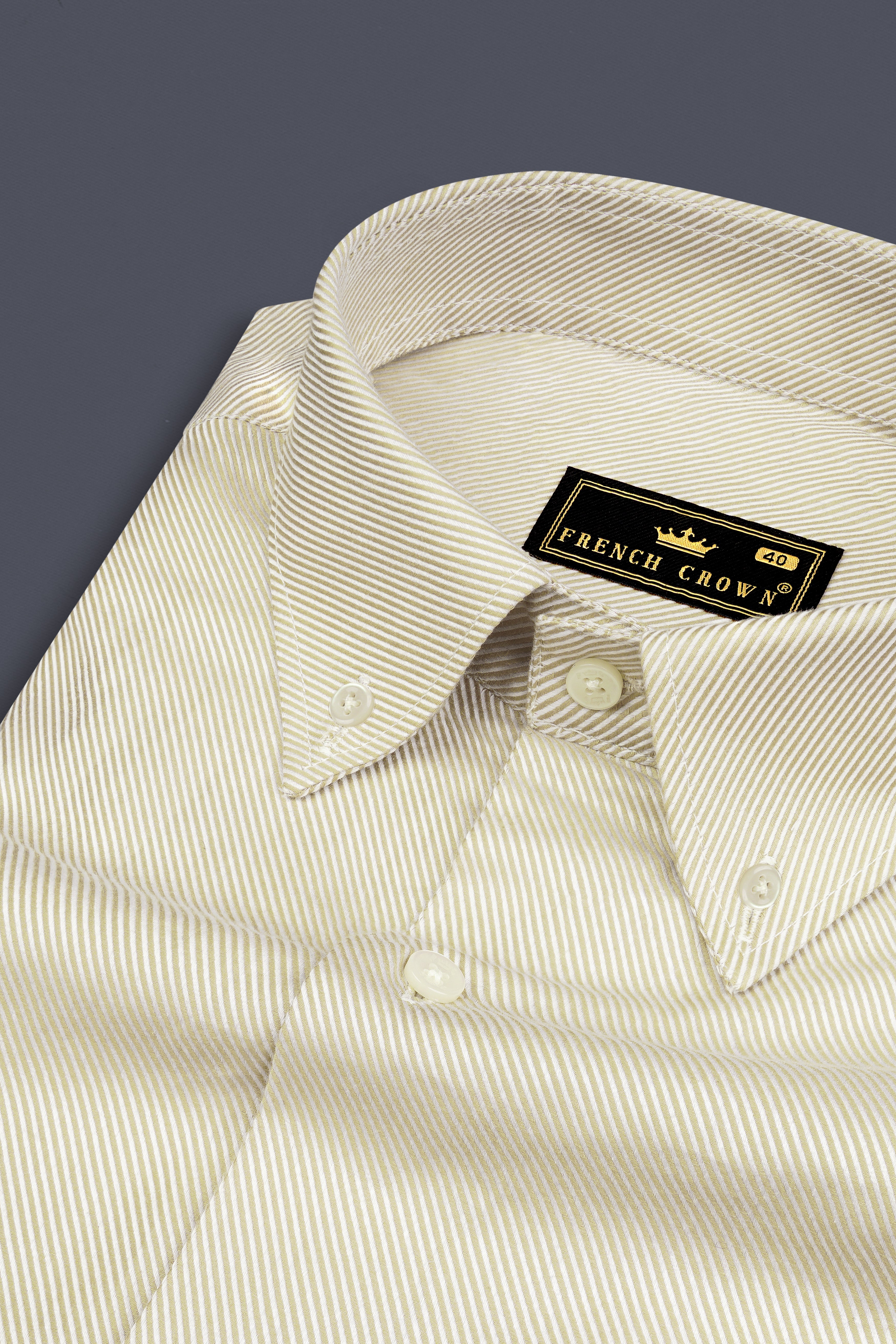 Stark Cream Pin Striped Twill Cotton Shirt 12755-BD-38, 12755-BD-H-38, 12755-BD-39, 12755-BD-39, 12755-BD-40, 12755-BD-40, 12755-BD-42, 12755-BD-42, 12755-BD-44, 12755-BD-44, 12755-BD-46, 12755-BD-46, 12755-BD-48, 12755-BD-48, 12755-BD-50, 12755-BD-50, 12755-BD-52, 12755-BD-52