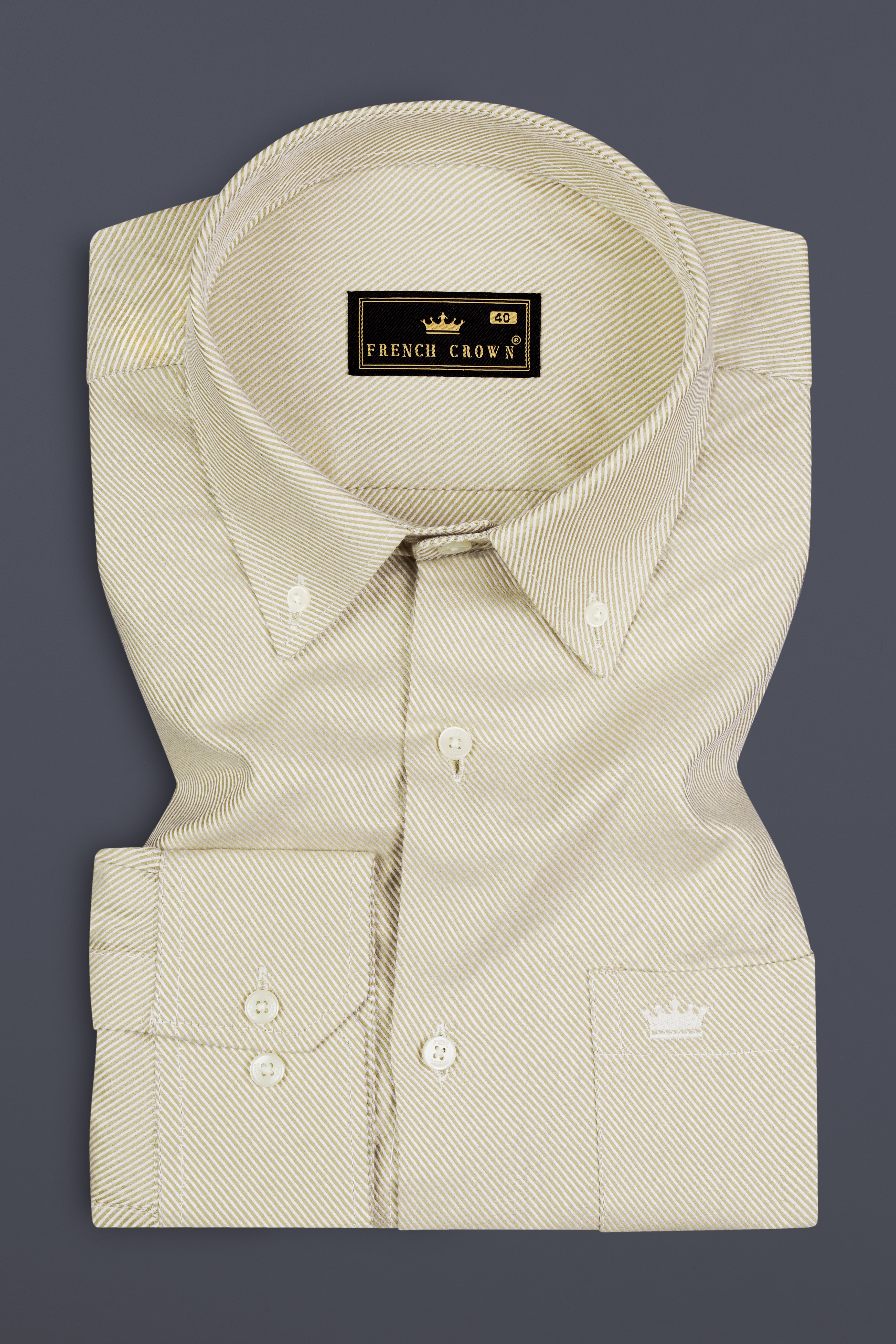 Stark Cream Pin Striped Twill Cotton Shirt 12755-BD-38, 12755-BD-H-38, 12755-BD-39, 12755-BD-39, 12755-BD-40, 12755-BD-40, 12755-BD-42, 12755-BD-42, 12755-BD-44, 12755-BD-44, 12755-BD-46, 12755-BD-46, 12755-BD-48, 12755-BD-48, 12755-BD-50, 12755-BD-50, 12755-BD-52, 12755-BD-52