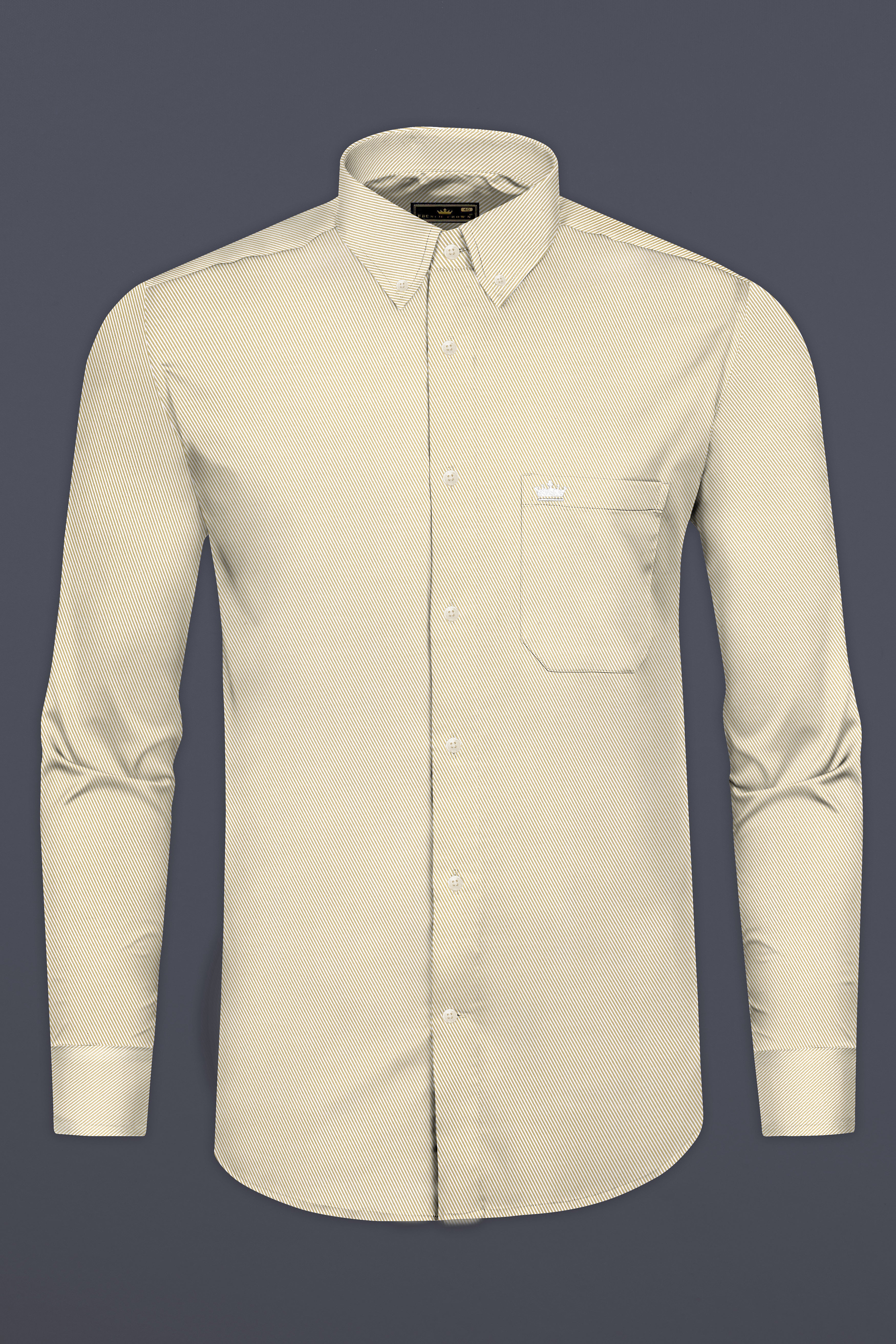 Stark Cream Pin Striped Twill Cotton Shirt 12755-BD-38, 12755-BD-H-38, 12755-BD-39, 12755-BD-39, 12755-BD-40, 12755-BD-40, 12755-BD-42, 12755-BD-42, 12755-BD-44, 12755-BD-44, 12755-BD-46, 12755-BD-46, 12755-BD-48, 12755-BD-48, 12755-BD-50, 12755-BD-50, 12755-BD-52, 12755-BD-52