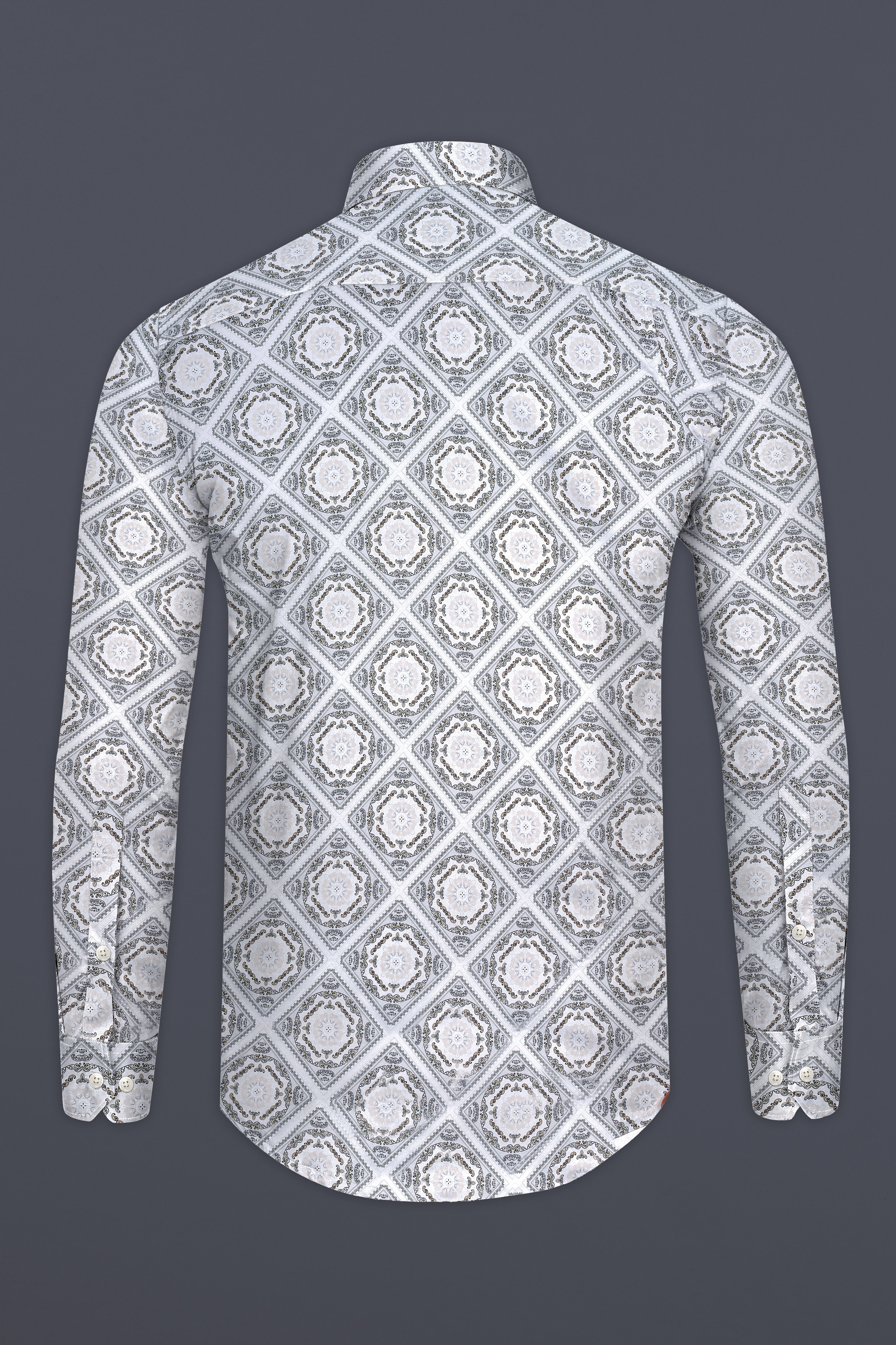 Bright White With Almond Cream Hexagon Printed Super Soft Premium Cotton Shirt 12757-CA-BLK-38, 12757-CA-BLK-H-38, 12757-CA-BLK-39, 12757-CA-BLK-39, 12757-CA-BLK-40, 12757-CA-BLK-40, 12757-CA-BLK-42, 12757-CA-BLK-42, 12757-CA-BLK-44, 12757-CA-BLK-44, 12757-CA-BLK-46, 12757-CA-BLK-46, 12757-CA-BLK-48, 12757-CA-BLK-48, 12757-CA-BLK-50, 12757-CA-BLK-50, 12757-CA-BLK-52, 12757-CA-BLK-52