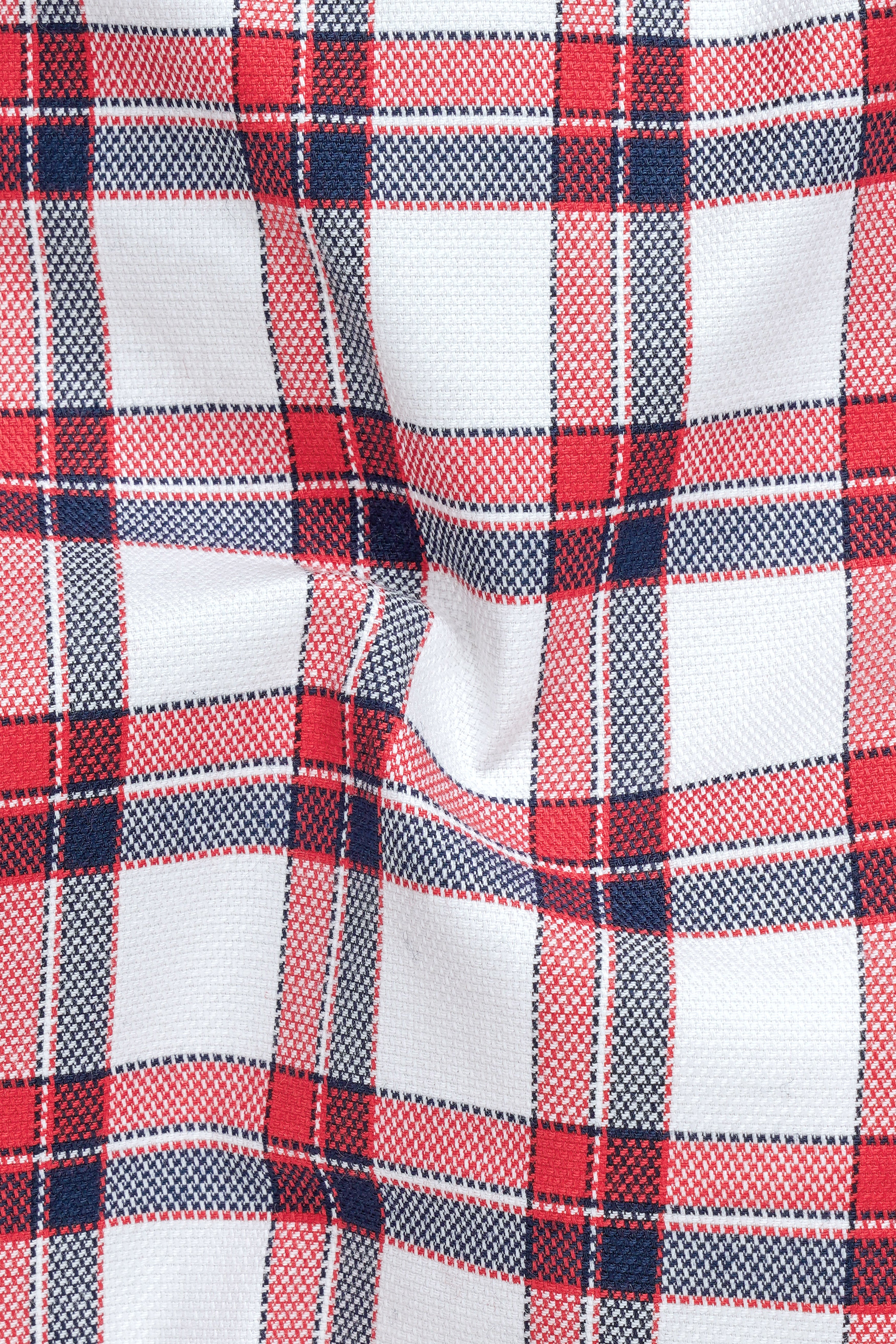 Bright White with Alizarin Red Plaid Dobby Textured Premium Cotton Shirt 12764-BD-38, 12764-BD-H-38, 12764-BD-39, 12764-BD-H-39, 12764-BD-40, 12764-BD-H-40, 12764-BD-42, 12764-BD-H-42, 12764-BD-44, 12764-BD-H-44, 12764-BD-46, 12764-BD-H-46, 12764-BD-48, 12764-BD-H-48, 12764-BD-50, 12764-BD-H-50, 12764-BD-52, 12764-BD-H-52