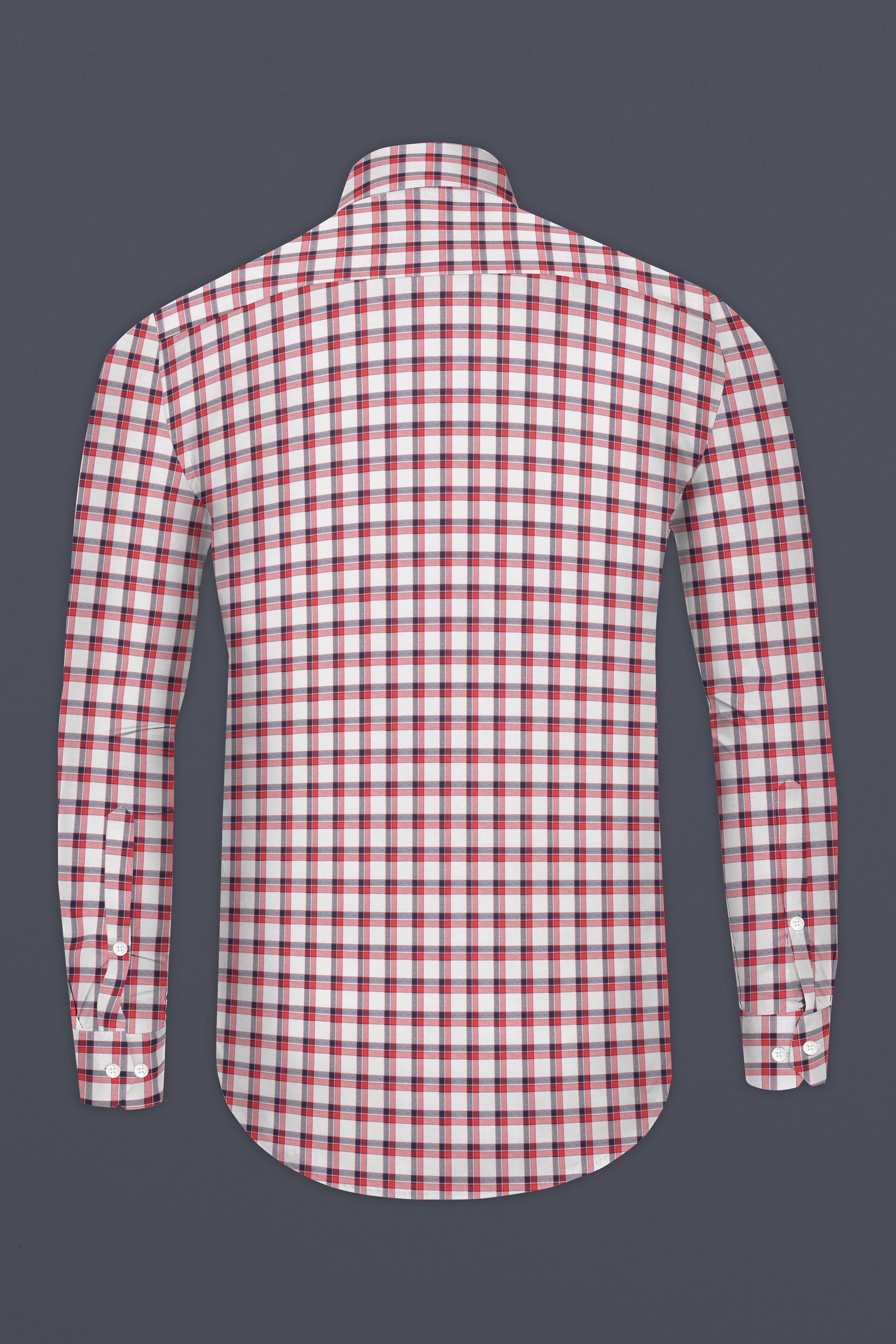 Bright White with Alizarin Red Plaid Dobby Textured Premium Cotton Shirt 12764-BD-38, 12764-BD-H-38, 12764-BD-39, 12764-BD-H-39, 12764-BD-40, 12764-BD-H-40, 12764-BD-42, 12764-BD-H-42, 12764-BD-44, 12764-BD-H-44, 12764-BD-46, 12764-BD-H-46, 12764-BD-48, 12764-BD-H-48, 12764-BD-50, 12764-BD-H-50, 12764-BD-52, 12764-BD-H-52