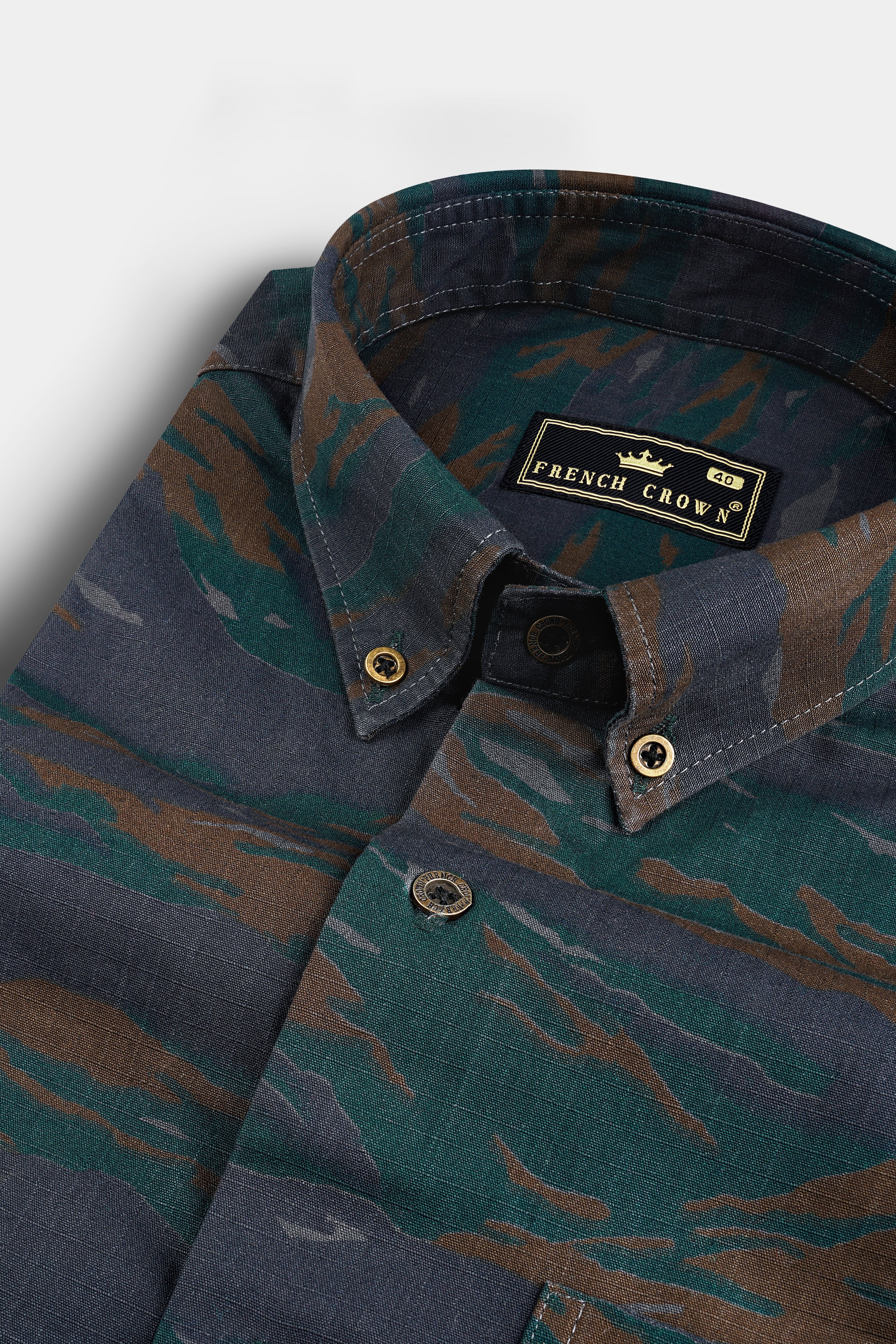 Spectra Green with Charcoal Gray Camouflage Royal Oxford Shirt 12769-BD-MB-38, 12769-BD-MB-H-38, 12769-BD-MB-39, 12769-BD-MB-H-39, 12769-BD-MB-40, 12769-BD-MB-H-40, 12769-BD-MB-42, 12769-BD-MB-H-42, 12769-BD-MB-44, 12769-BD-MB-H-44, 12769-BD-MB-46, 12769-BD-MB-H-46, 12769-BD-MB-48, 12769-BD-MB-H-48, 12769-BD-MB-50, 12769-BD-MB-H-50, 12769-BD-MB-52, 12769-BD-MB-H-52