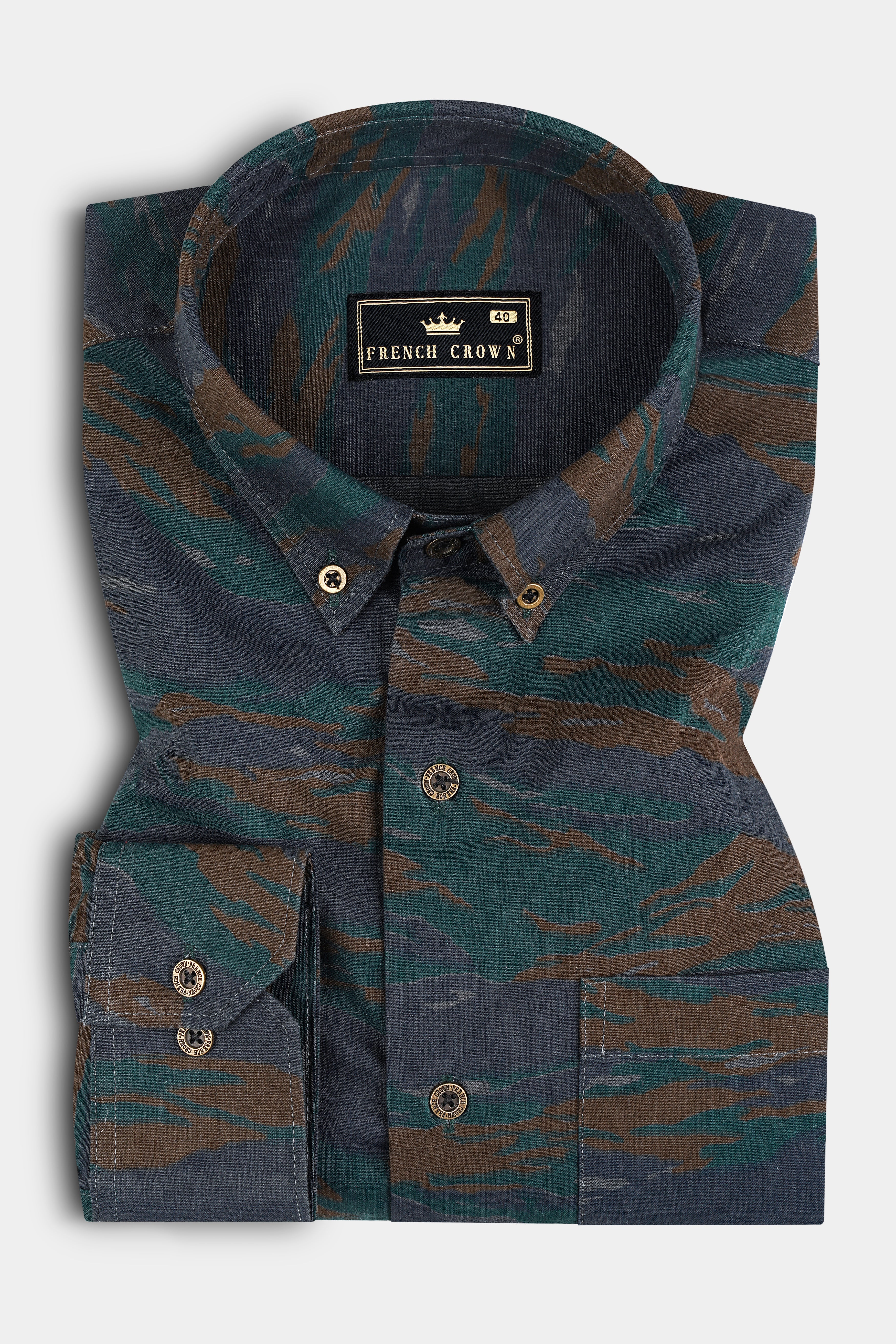 Spectra Green with Charcoal Gray Camouflage Royal Oxford Shirt 12769-BD-MB-38, 12769-BD-MB-H-38, 12769-BD-MB-39, 12769-BD-MB-H-39, 12769-BD-MB-40, 12769-BD-MB-H-40, 12769-BD-MB-42, 12769-BD-MB-H-42, 12769-BD-MB-44, 12769-BD-MB-H-44, 12769-BD-MB-46, 12769-BD-MB-H-46, 12769-BD-MB-48, 12769-BD-MB-H-48, 12769-BD-MB-50, 12769-BD-MB-H-50, 12769-BD-MB-52, 12769-BD-MB-H-52