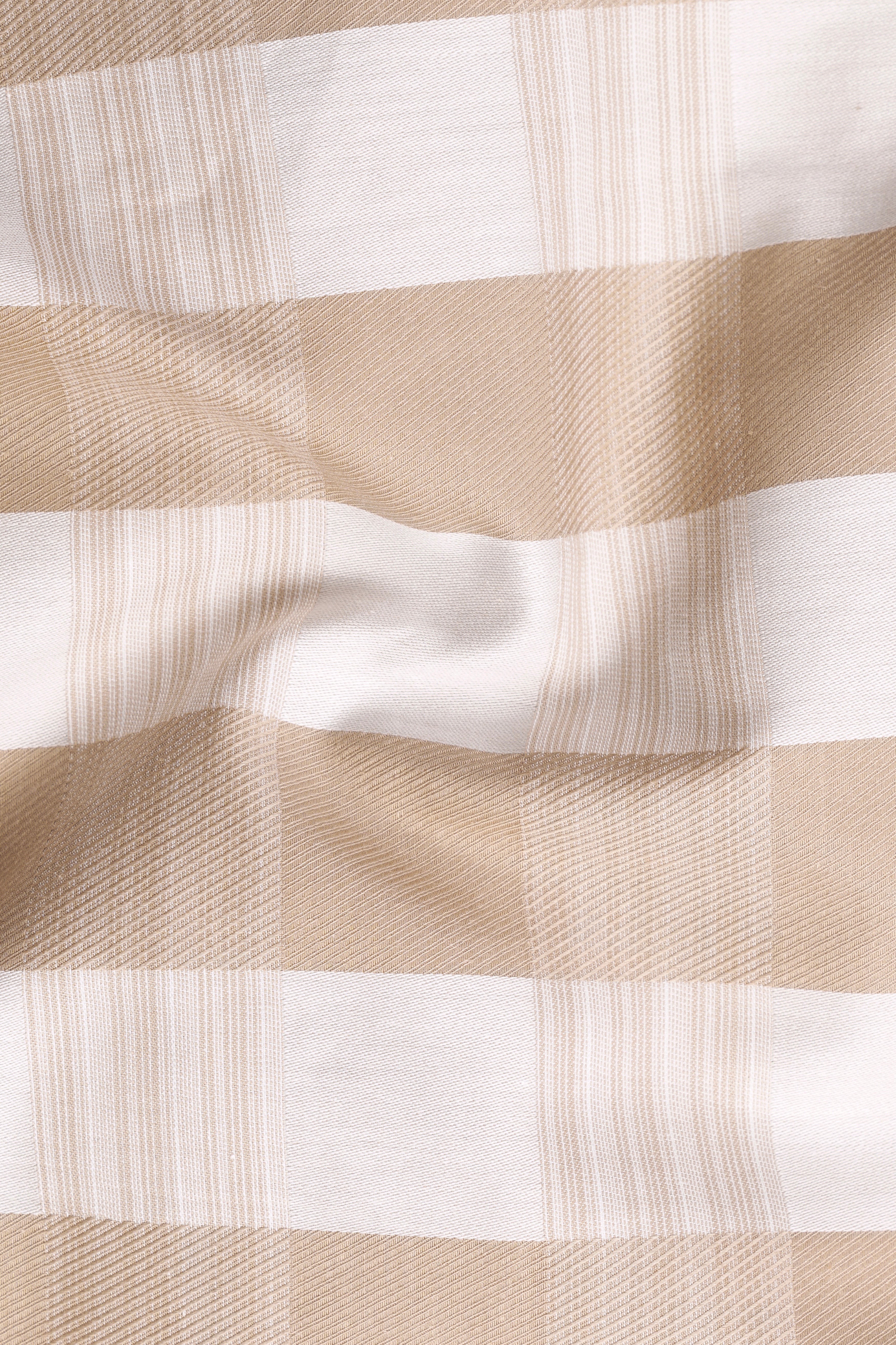 Cameo Brown with Vista White Plaid Jacquard Textured Premium Cotton Shirt 12781-BD-38, 12781-BD-H-38, 12781-BD-39, 12781-BD-H-39, 12781-BD-40, 12781-BD-H-40, 12781-BD-42, 12781-BD-H-42, 12781-BD-44, 12781-BD-H-44, 12781-BD-46, 12781-BD-H-46, 12781-BD-48, 12781-BD-H-48, 12781-BD-50, 12781-BD-H-50, 12781-BD-52, 12781-BD-H-52